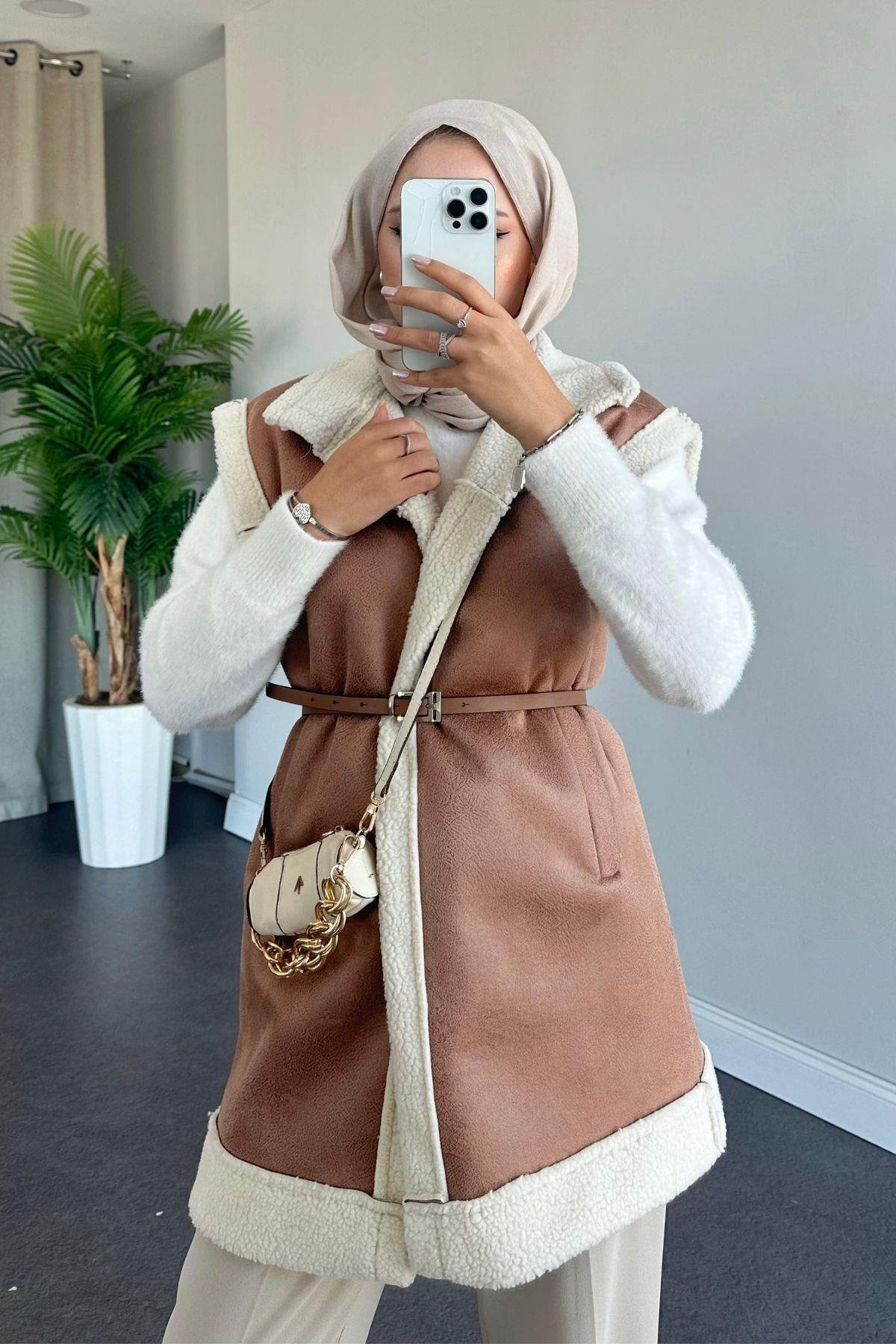 Deri Nubuk Yelek Camel, Fiyatları 