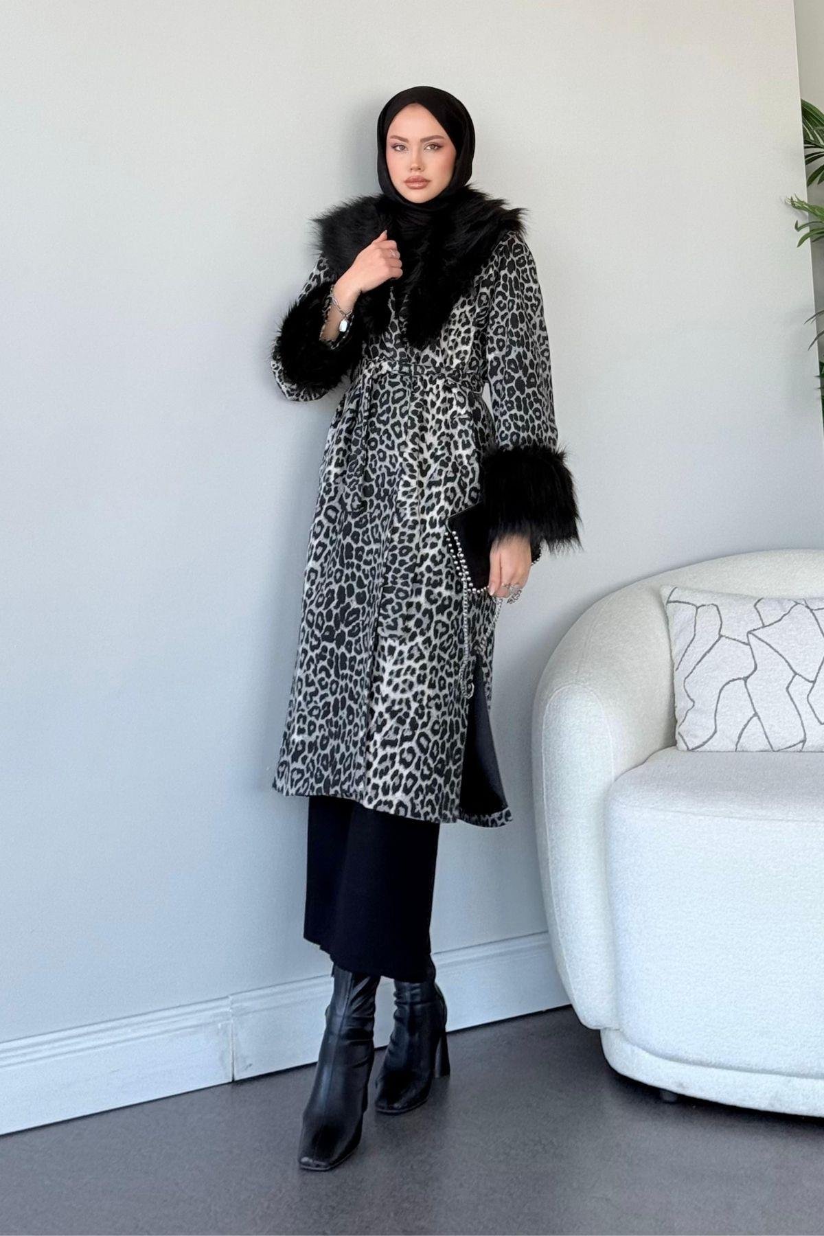 Desen Kürk Kaban Gri, Fiyatları 