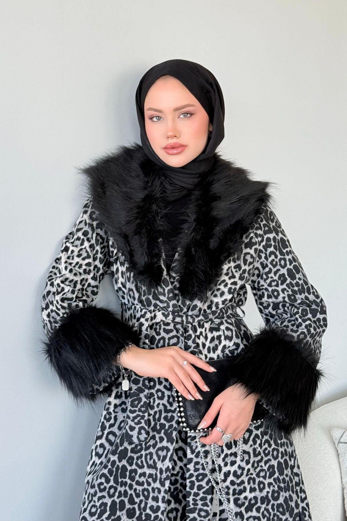 Desen Kürk Kaban Gri, Fiyatları 