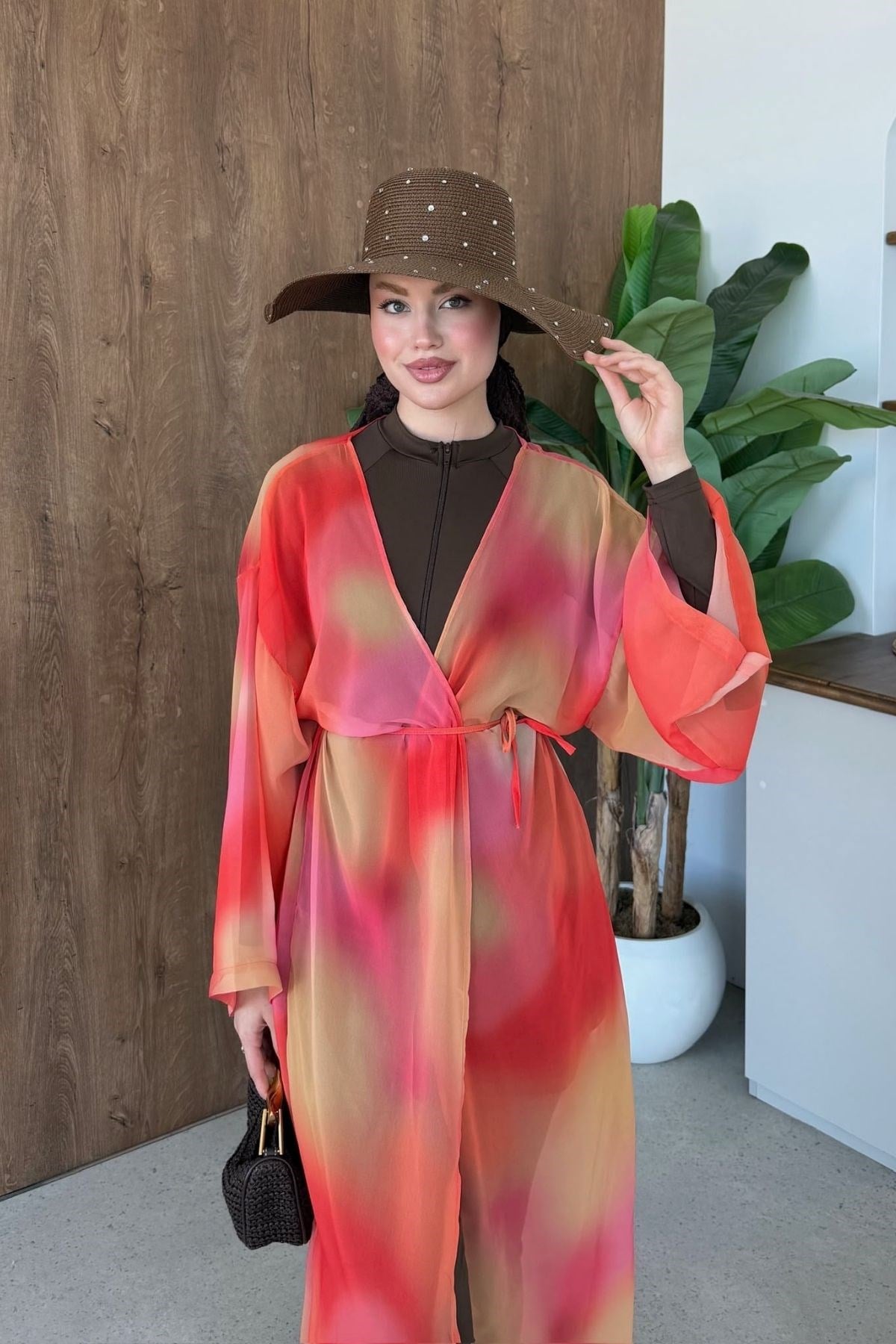 Desenli Uzun Pareo Turuncu, Fiyatları Desenli Uzun Pareo Turuncu | Haza Moda