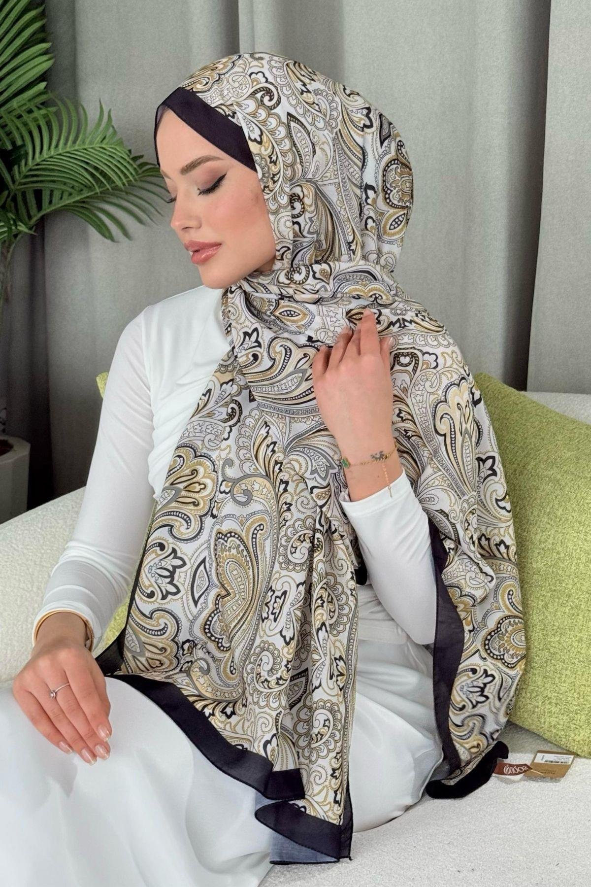 Dijital Soft Desen Şal Siyah, Fiyatları 