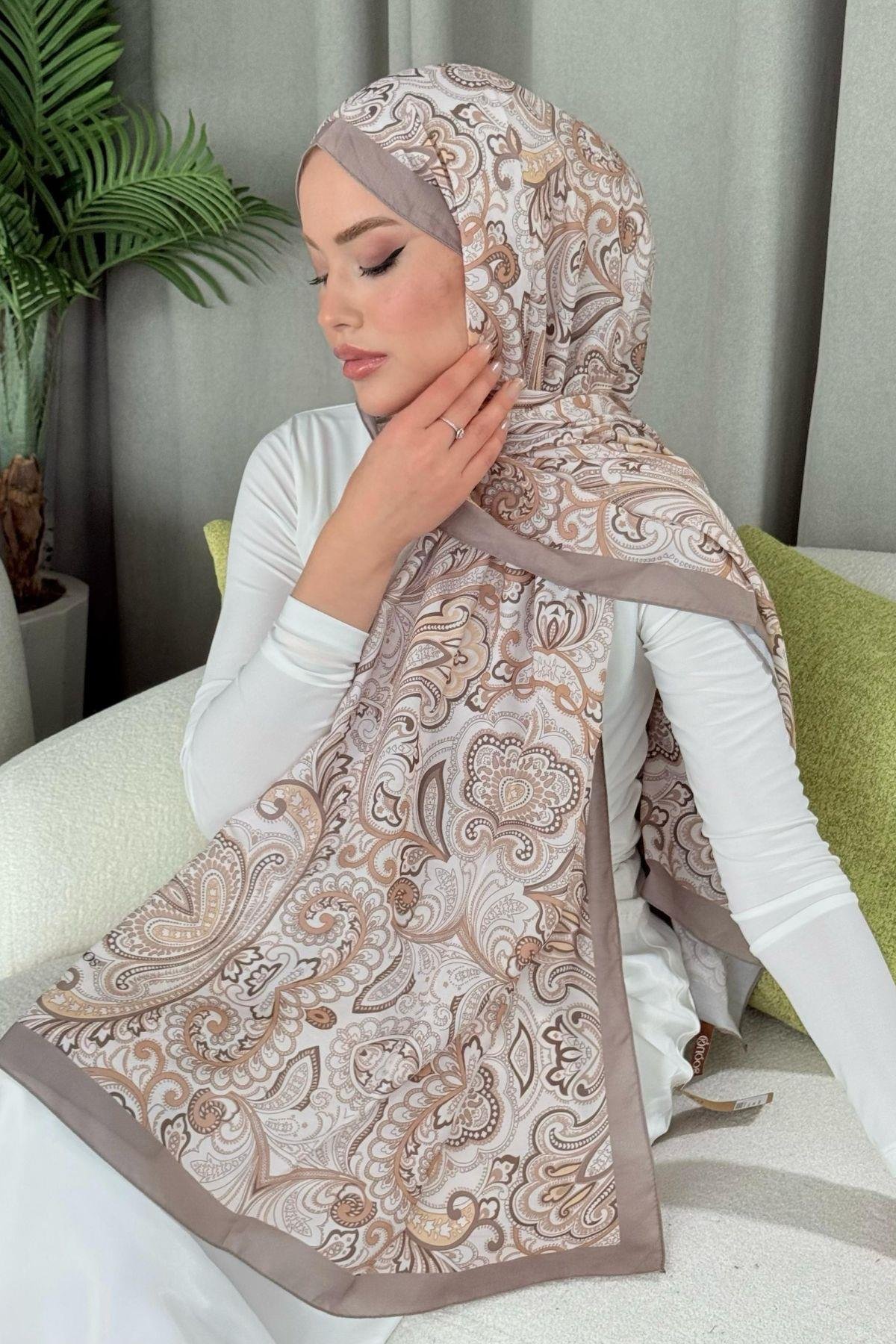 Dijital Soft Desen Şal Vizon, Fiyatları 