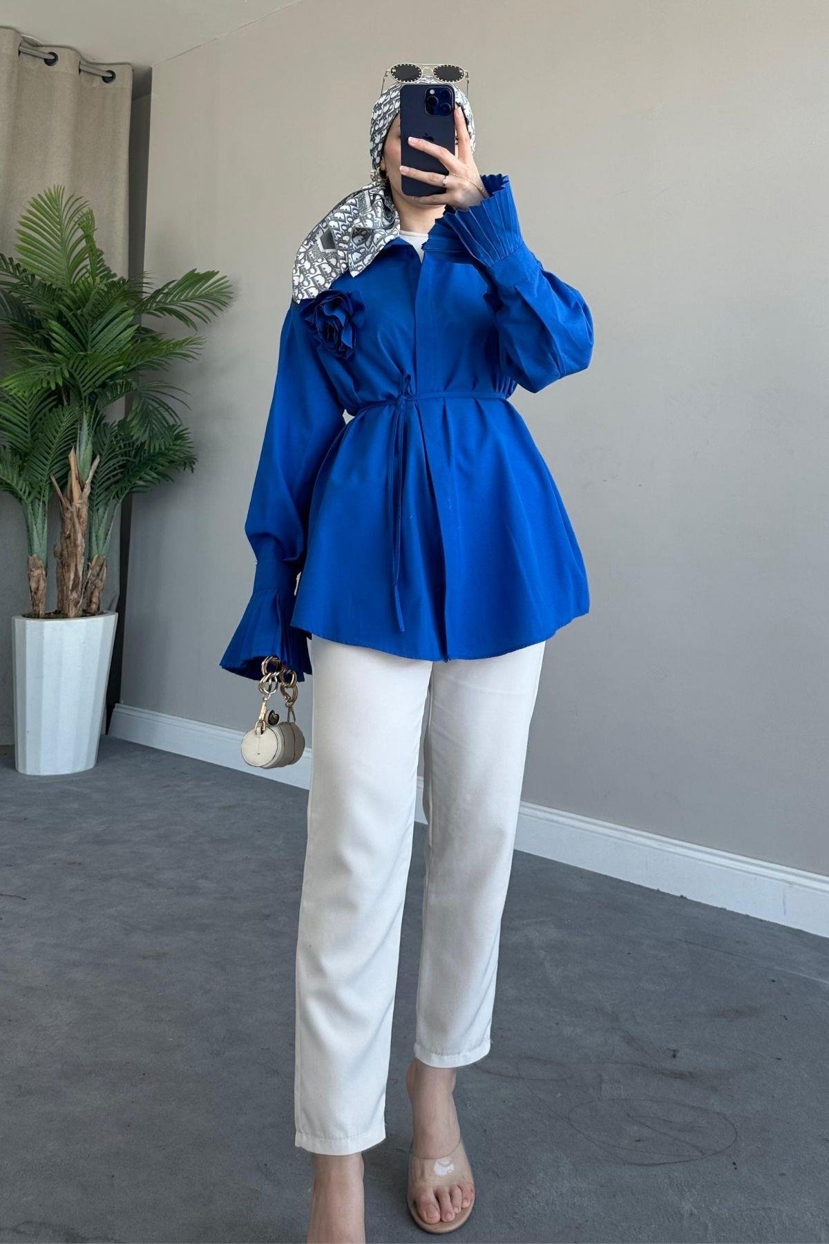 Dilan Güllü Gömlek Saks, Fiyatları 