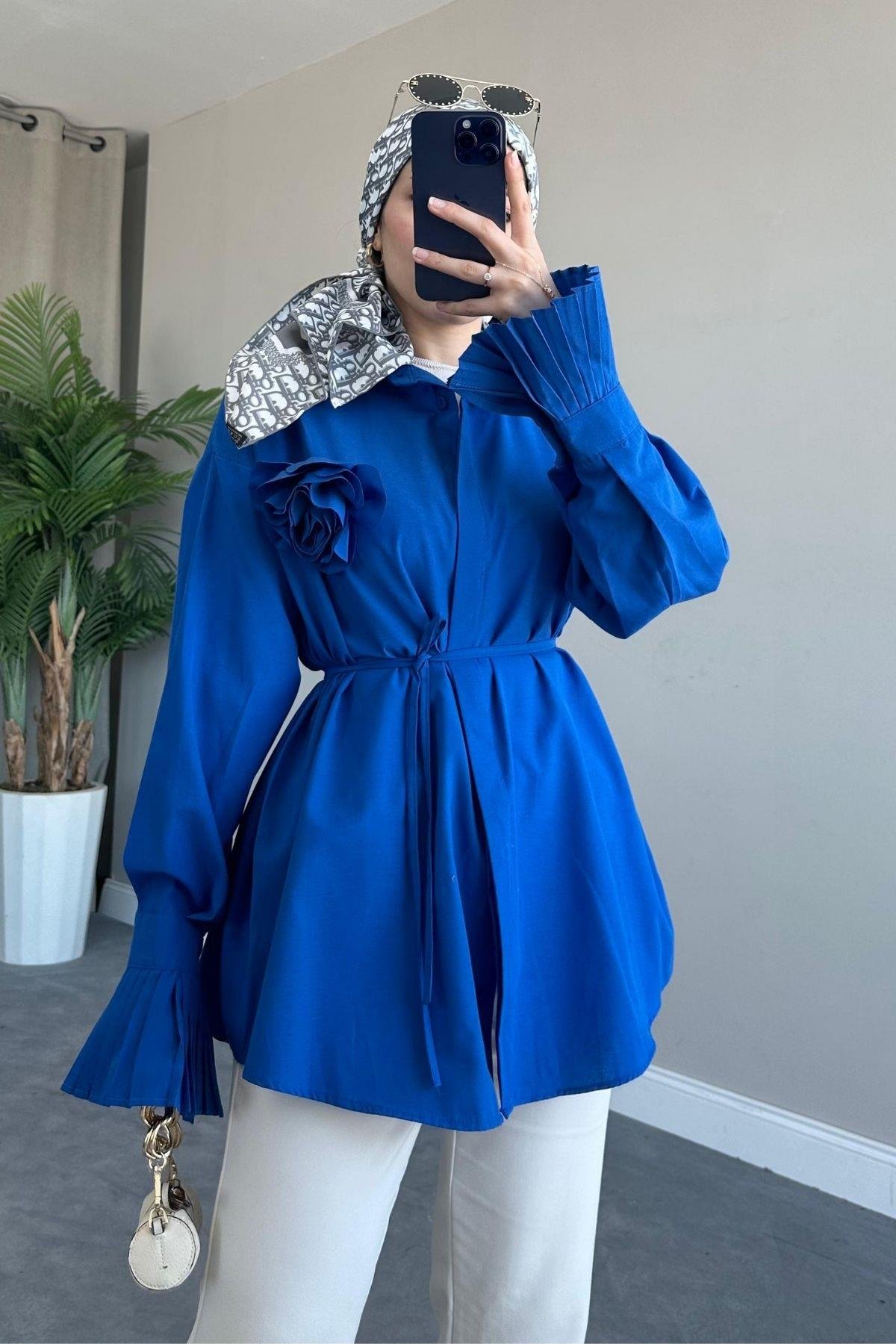 Dilan Güllü Gömlek Saks, Fiyatları 