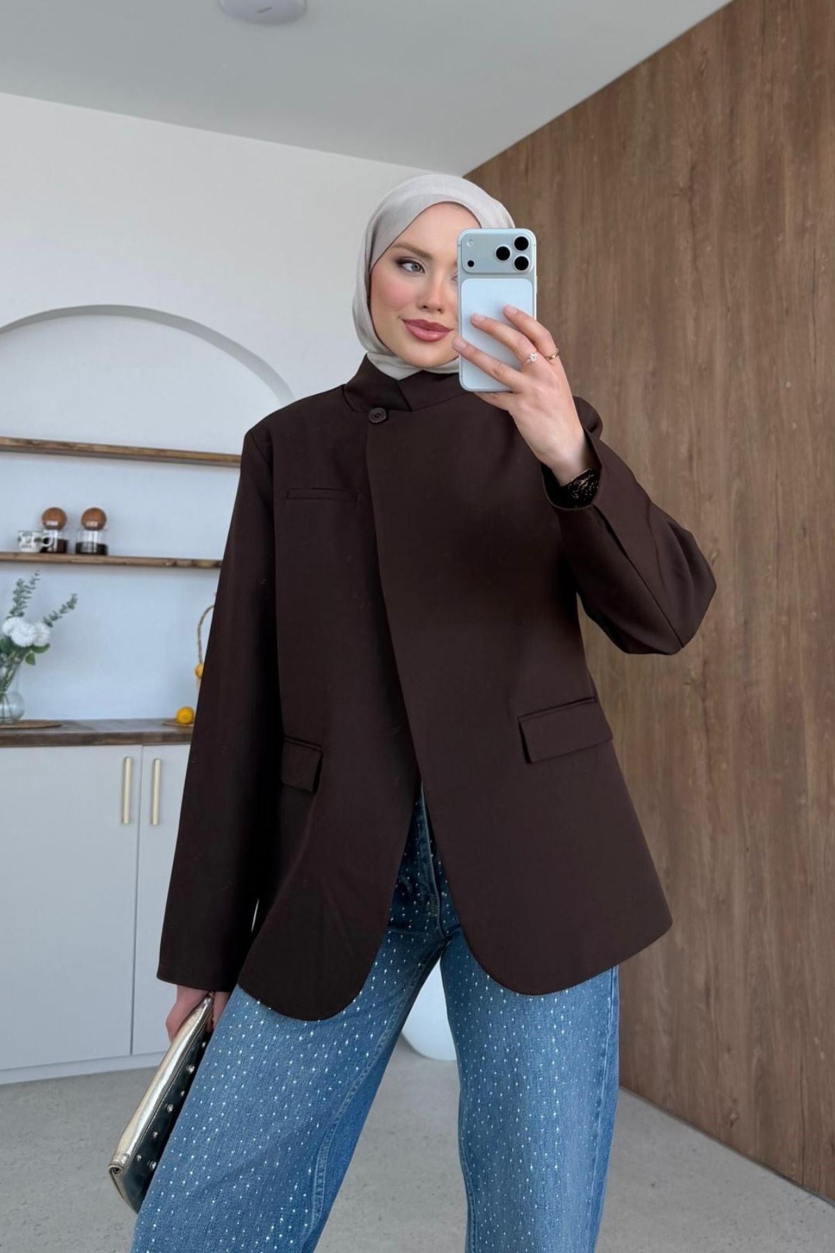 Diva Tek Düğmeli Ceket Kahve, Fiyatları 