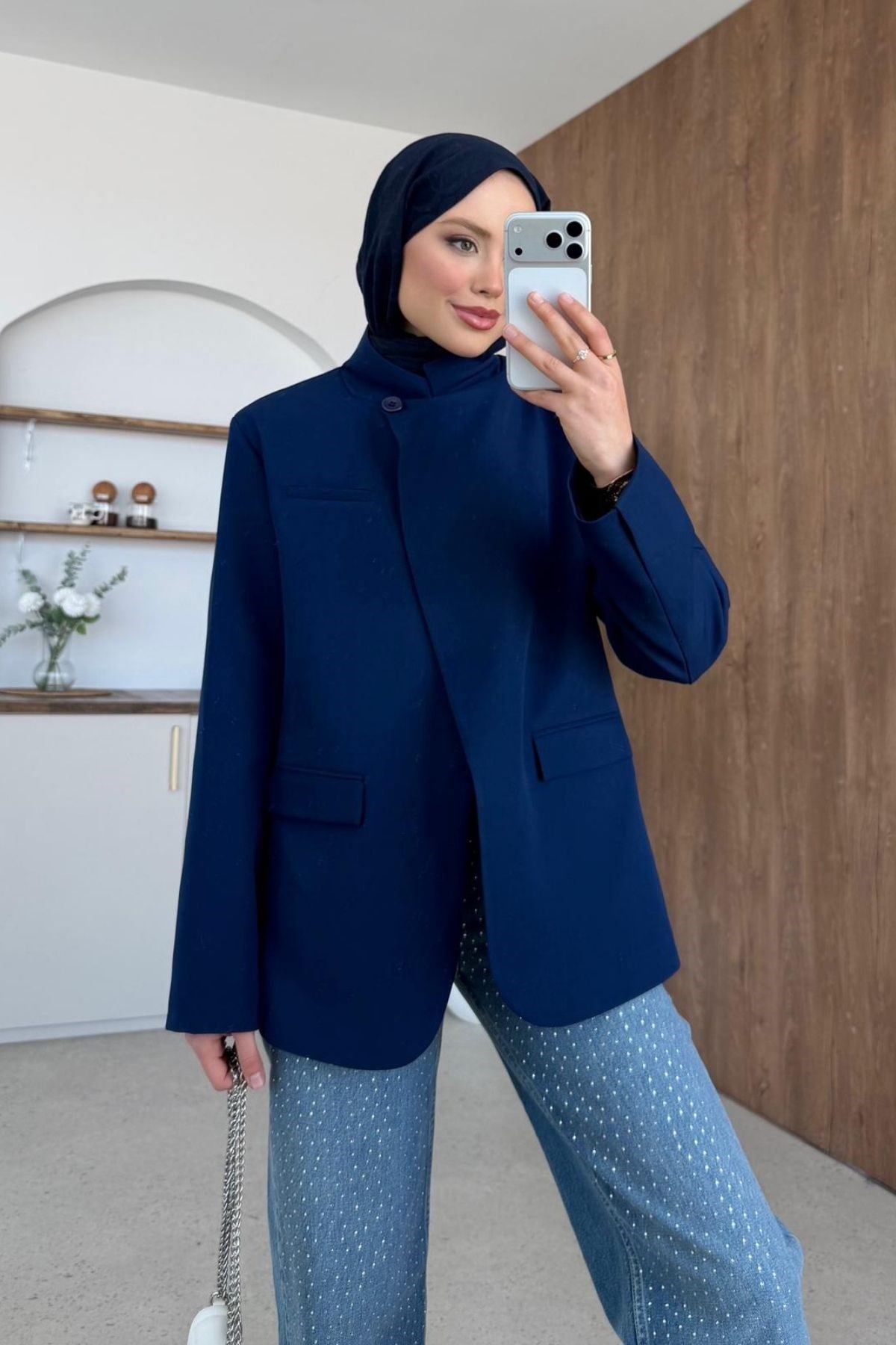 Diva Tek Düğmeli Ceket Lacivert, Fiyatları 