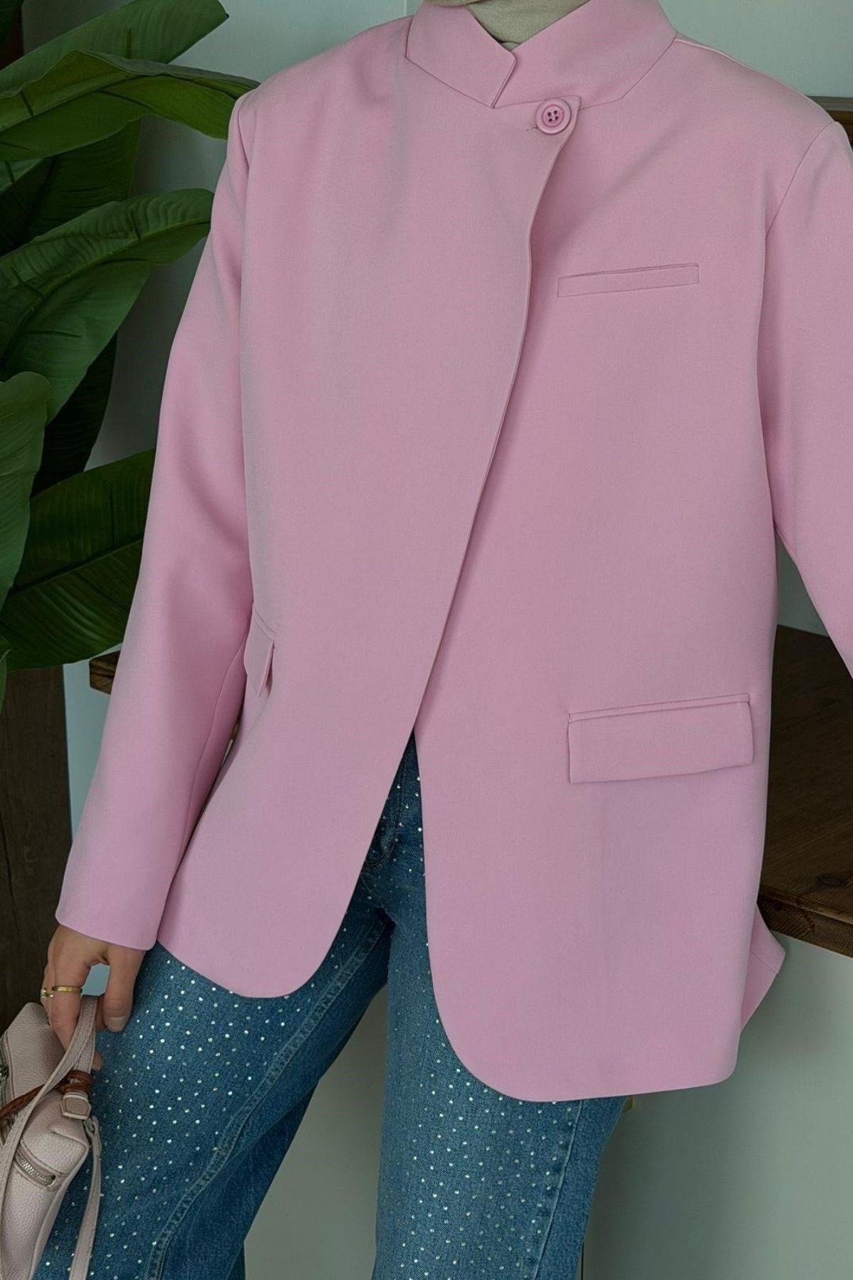 Diva Tek Düğmeli Ceket Pembe, Fiyatları 