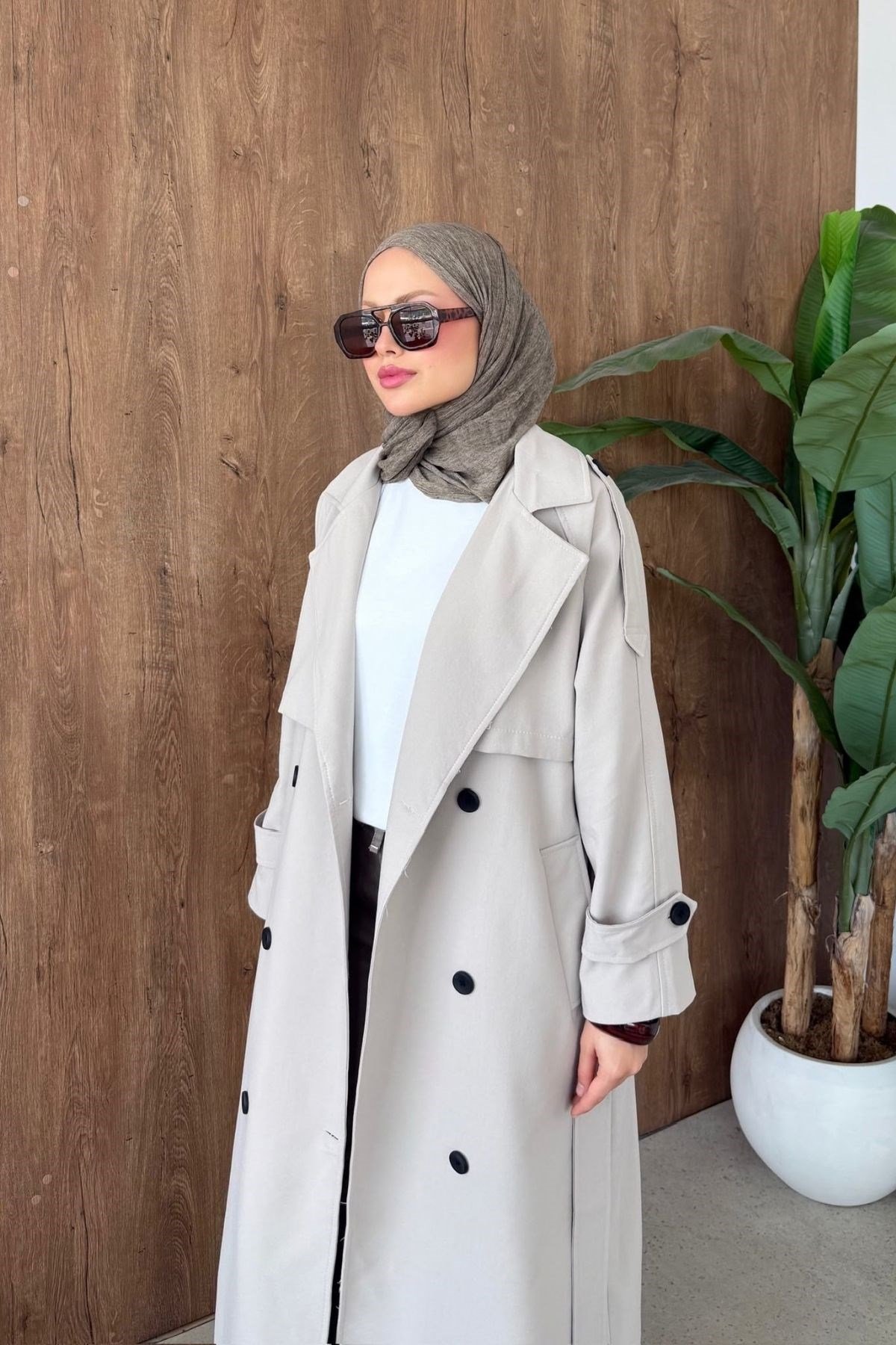 Dubai Trençkot Bej, Fiyatları Dubai Trençkot Bej| Haza Moda