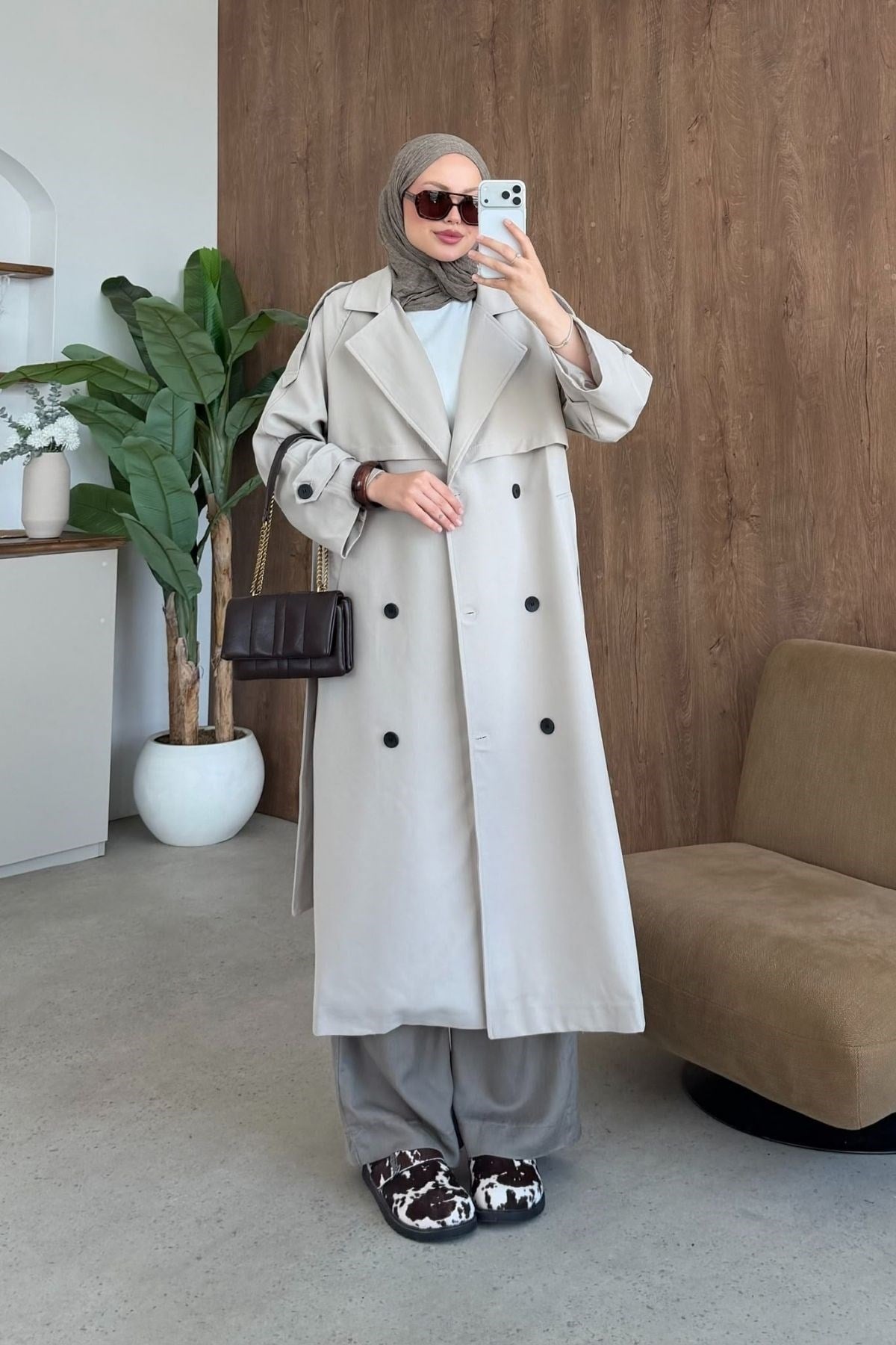 Dubai Trençkot Bej, Fiyatları Dubai Trençkot Bej| Haza Moda