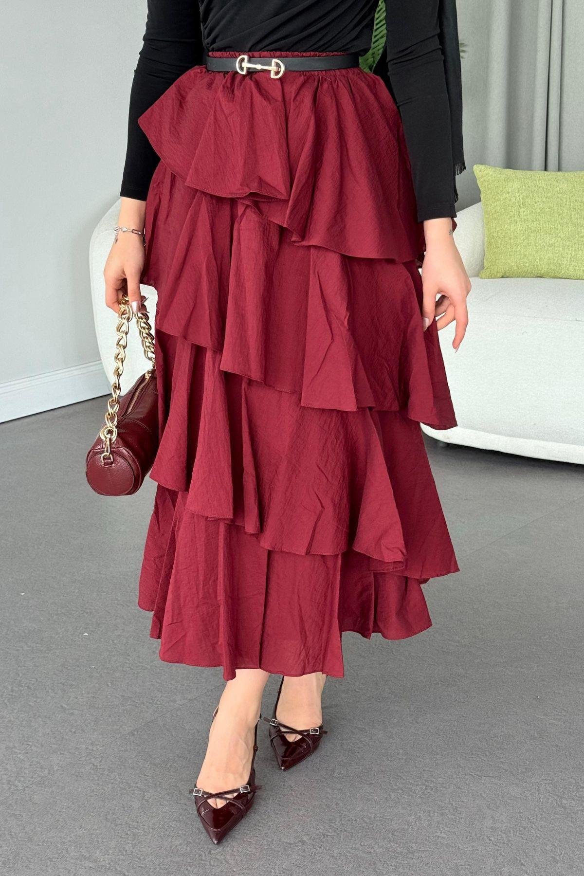 Duha Kat Kat Etek Bordo, Fiyatları 