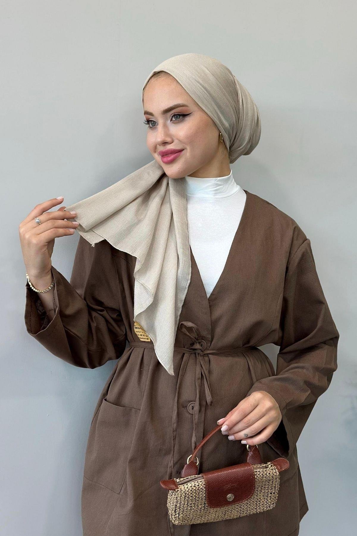 Dures Keten Kuşaklı Premium Takım Kahverengi, Fiyatları 