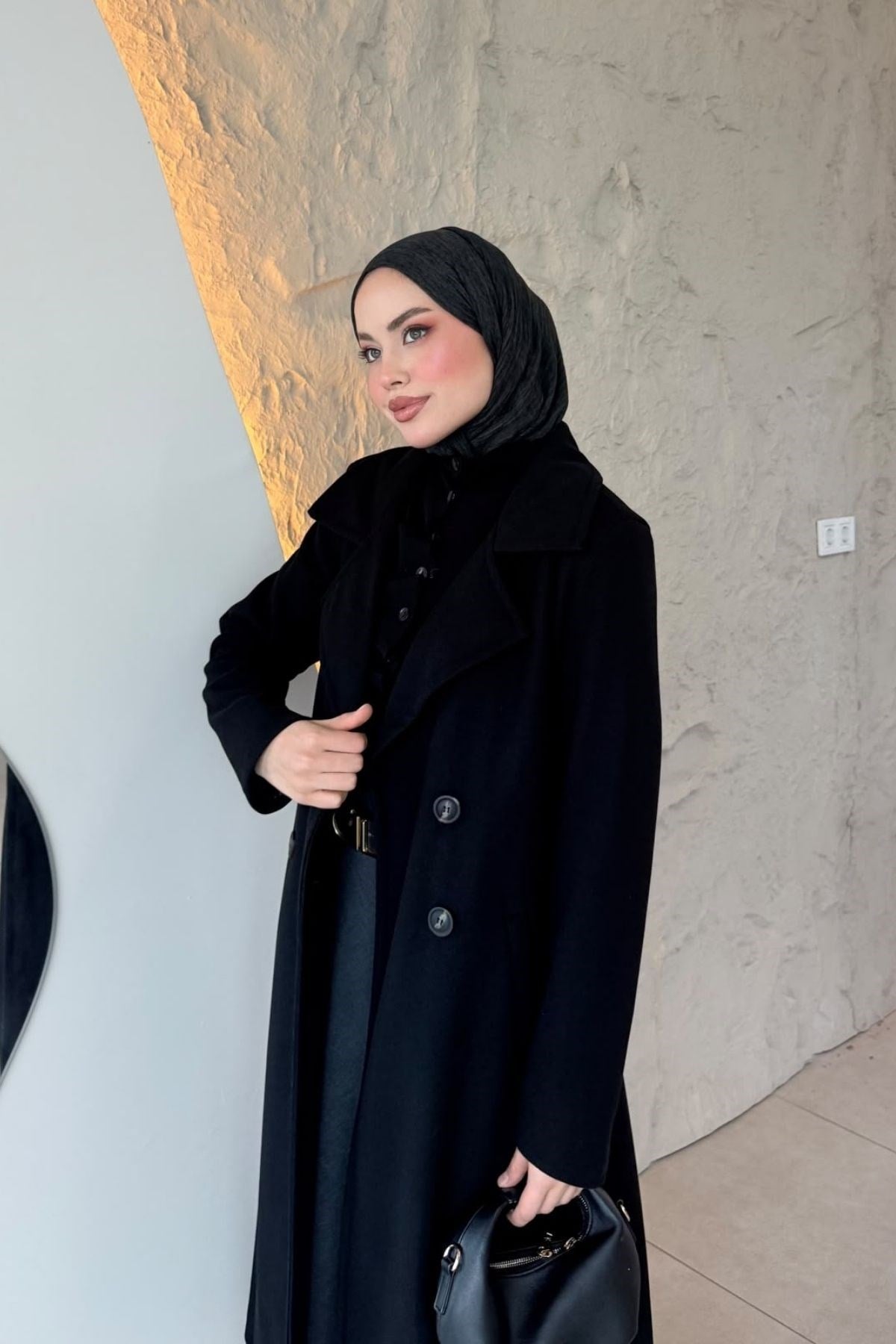 Düşes Kaşe Kaban Siyah, Fiyatları 