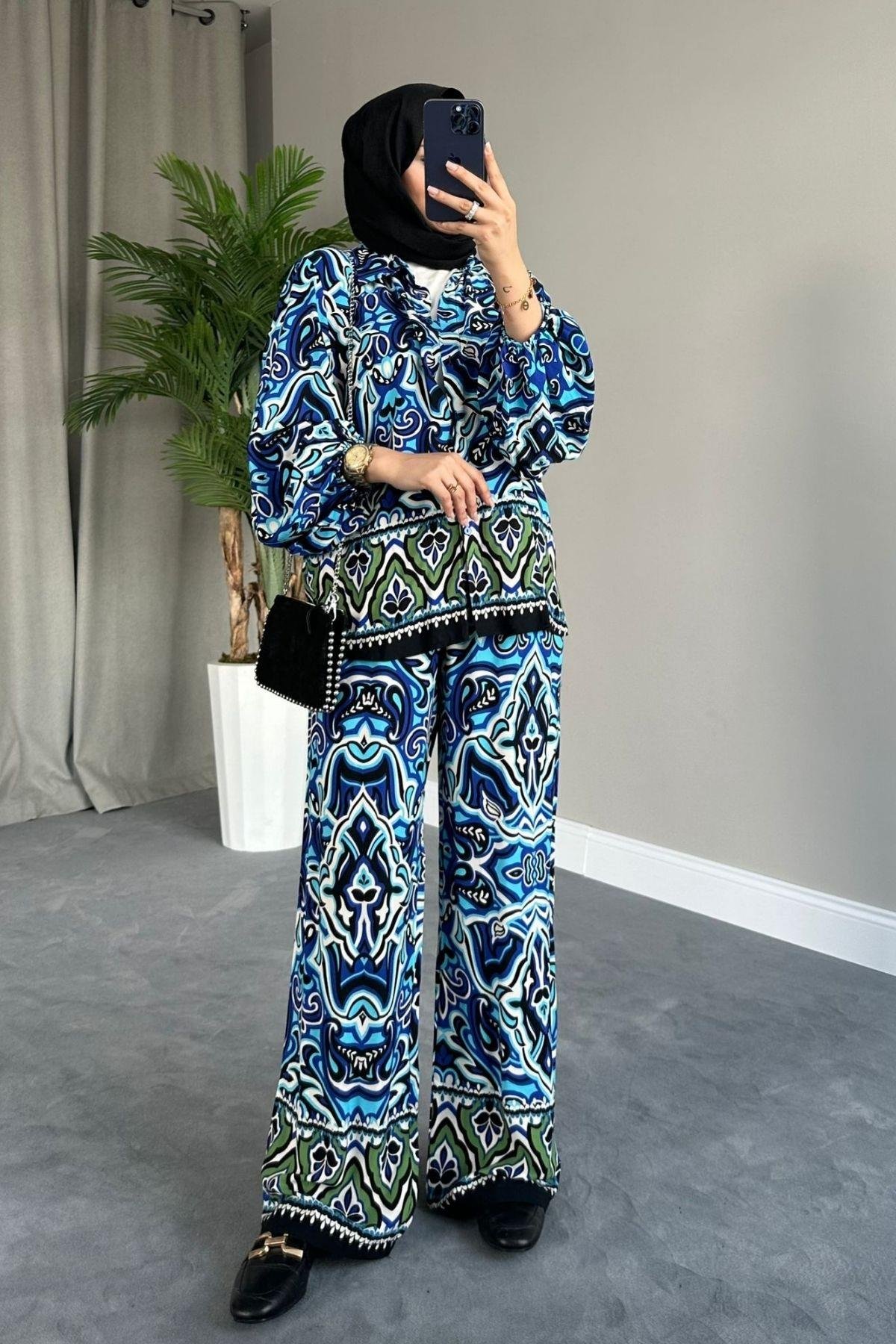 Ebruli Viskon Takım Lacivert, Fiyatları 