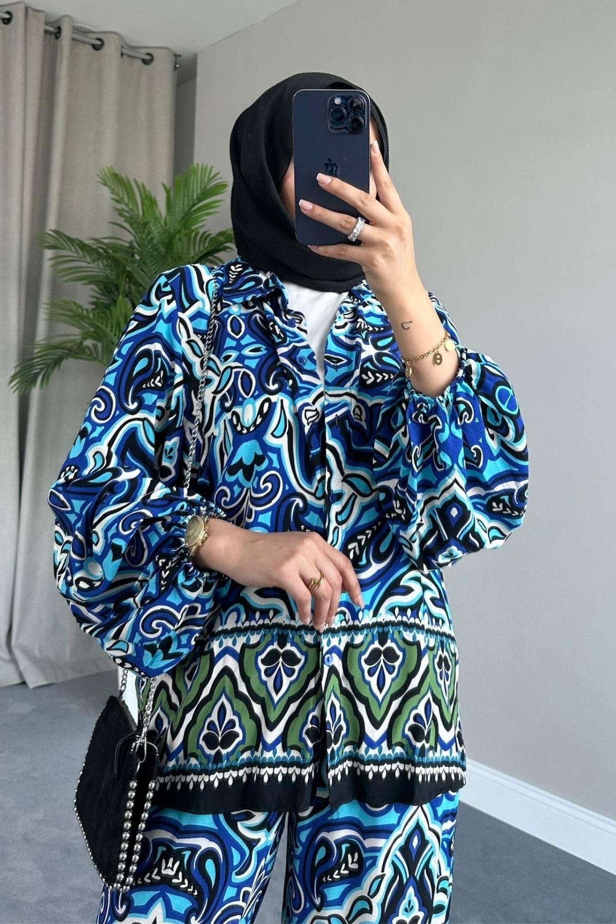 Ebruli Viskon Takım Lacivert, Fiyatları 