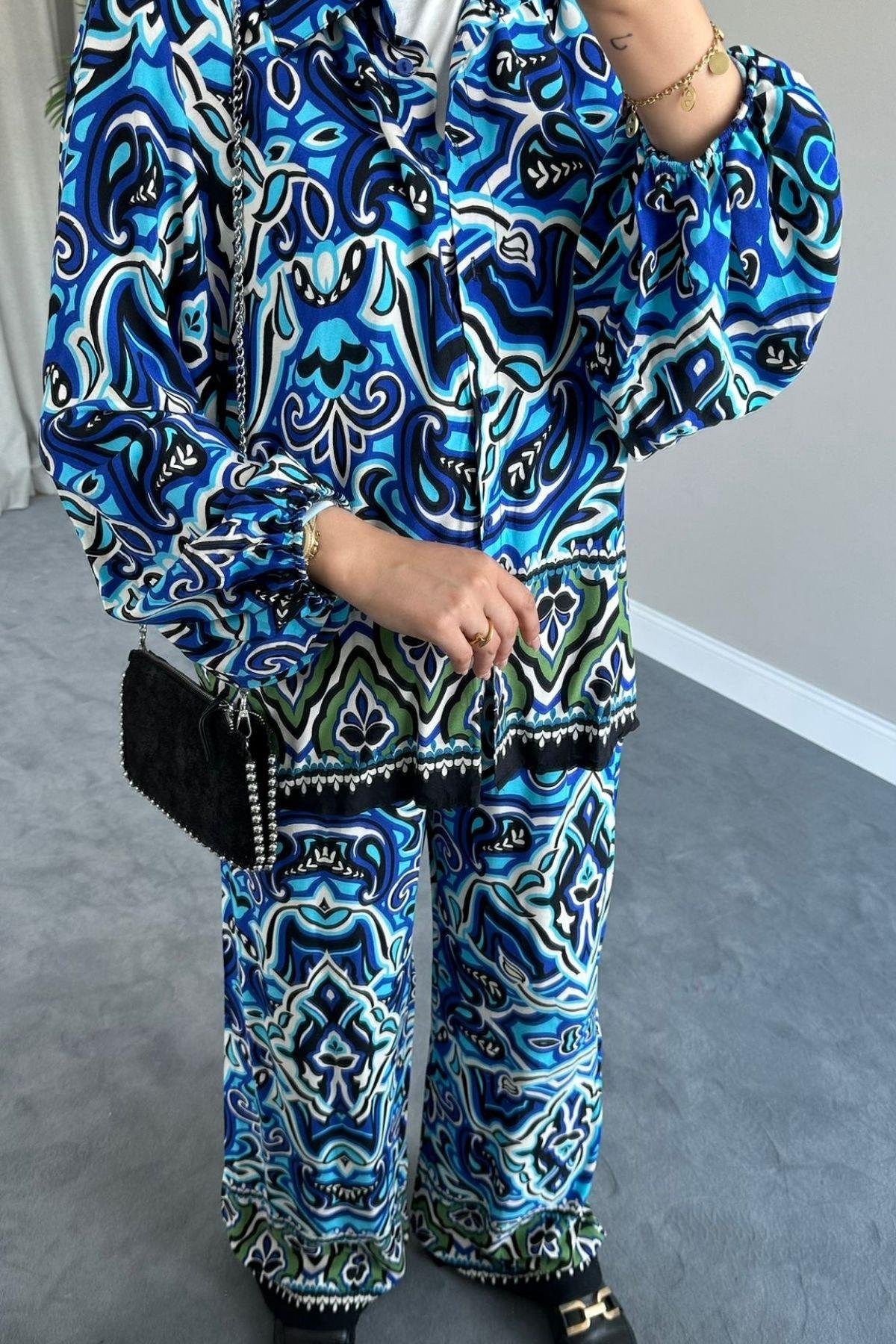 Ebruli Viskon Takım Lacivert, Fiyatları 