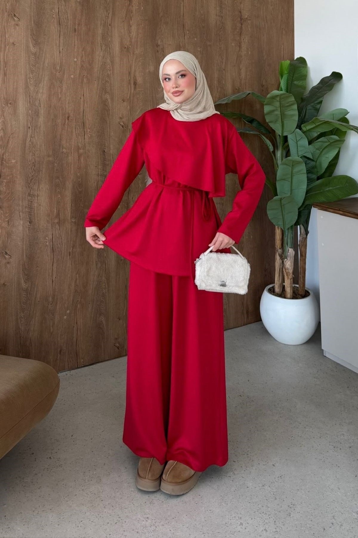 Ece Omuz Pelerin Dty Takım Kırmızı, Fiyatları 