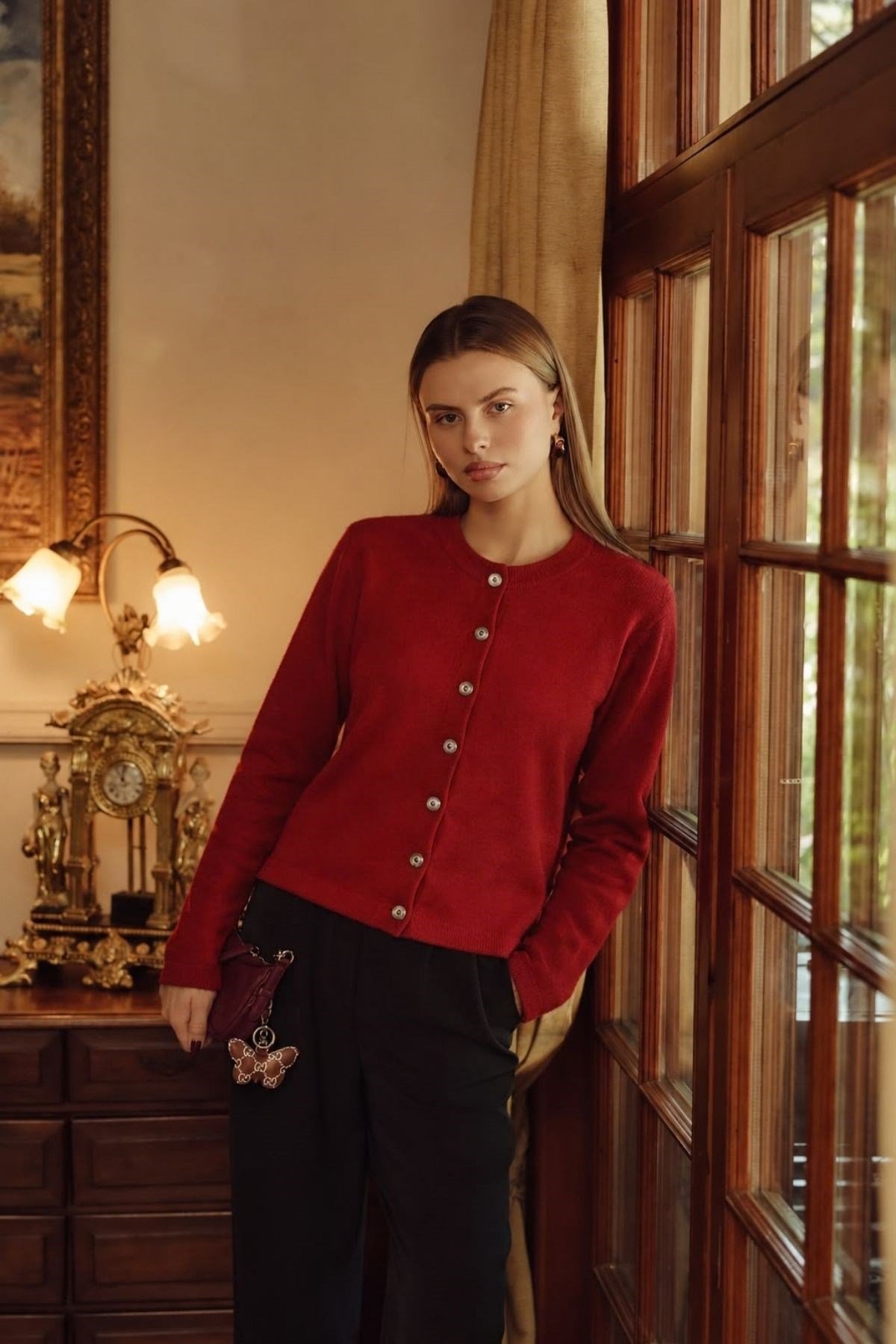 Elegant Corsman Hırka Kırmızı, Fiyatları Elegant Corsman Hırka Kırmızı| Haza Moda