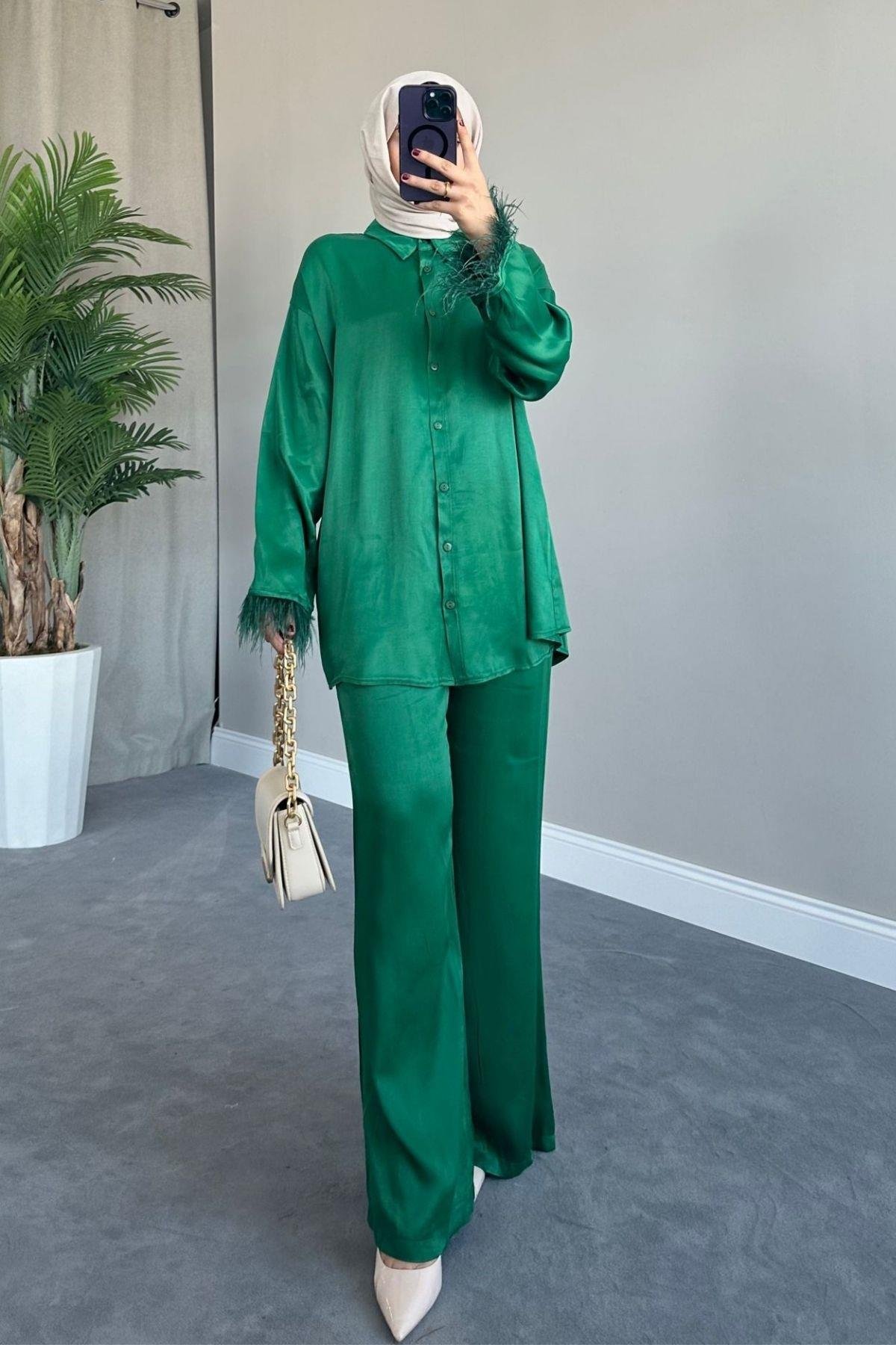 Elena Saten Takım Yeşil, Fiyatları 