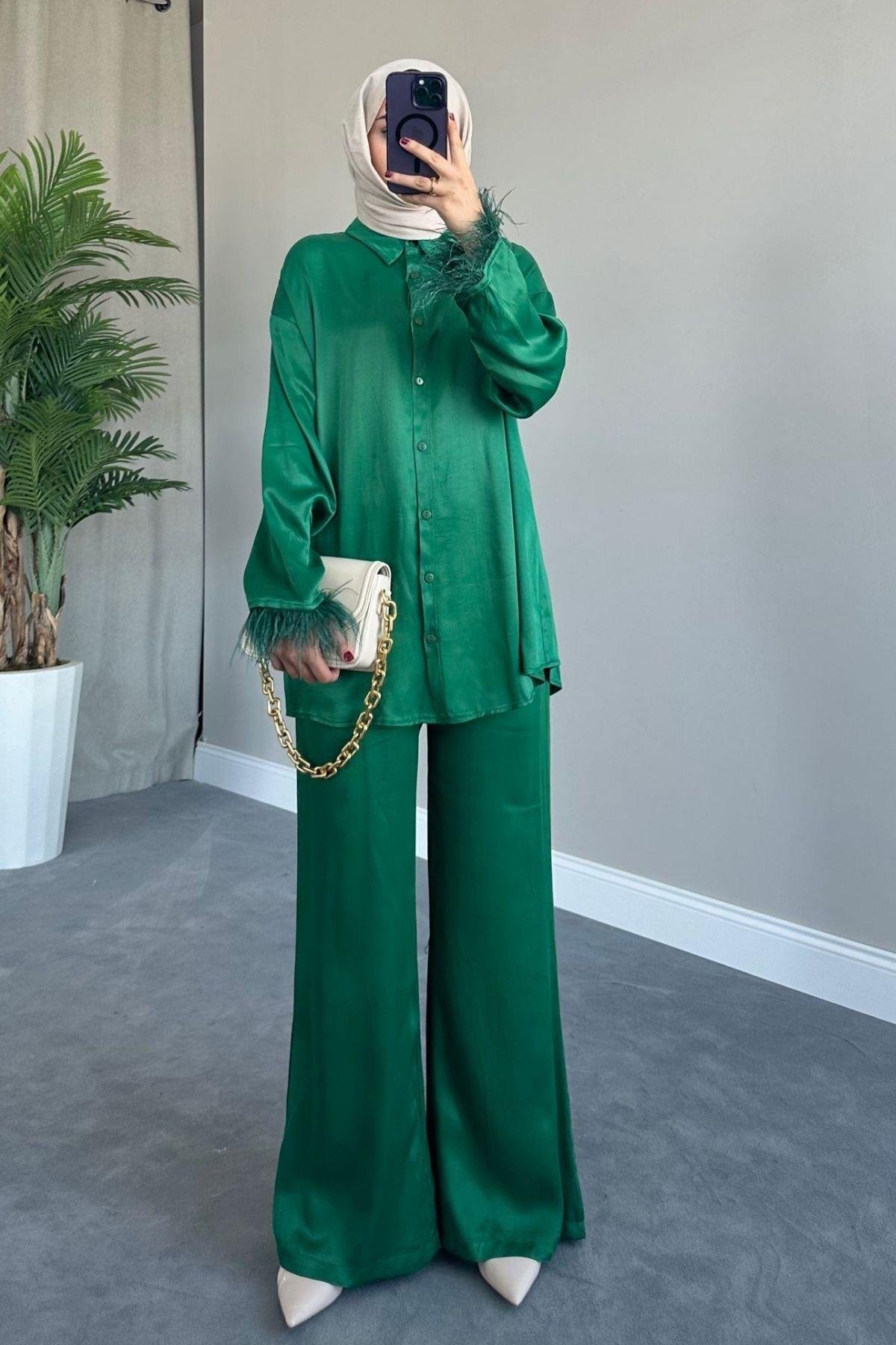 Elena Saten Takım Yeşil, Fiyatları 