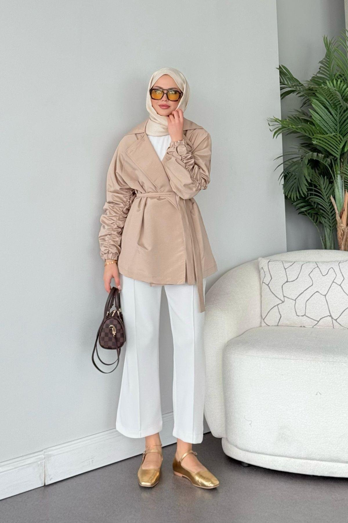 Elenor Ceket Bej, Fiyatları Elenor Ceket Bej - Haza Moda 