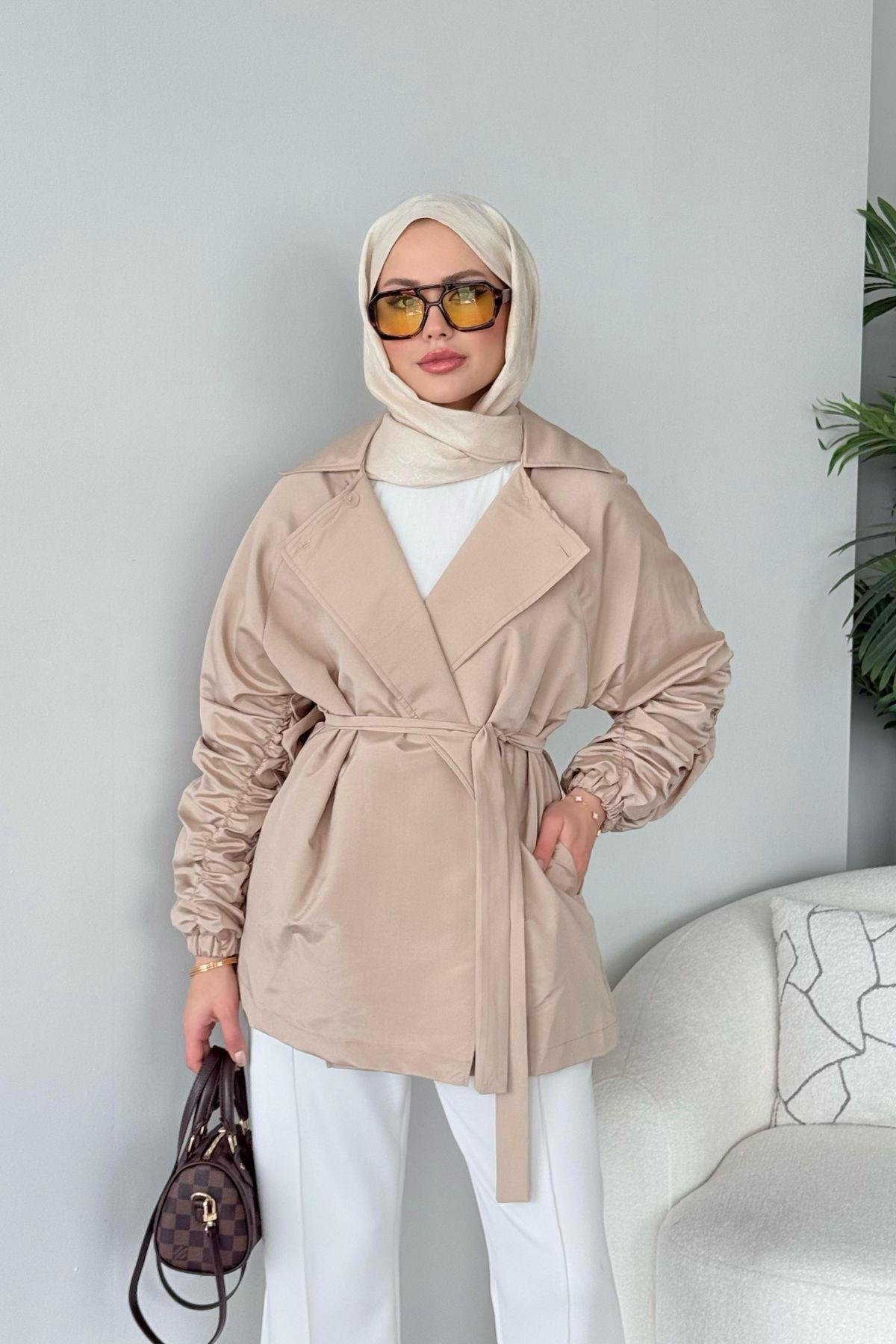 Elenor Ceket Bej, Fiyatları Elenor Ceket Bej - Haza Moda 