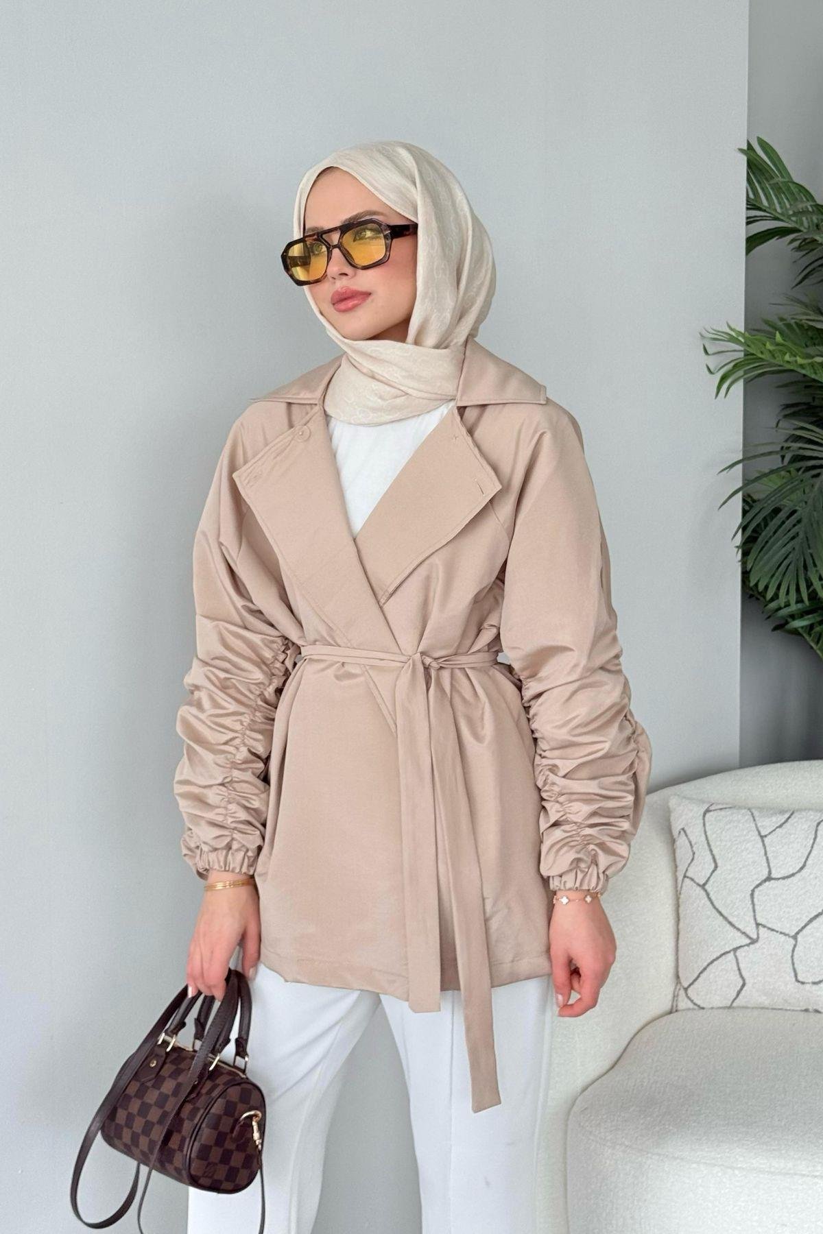 Elenor Ceket Bej, Fiyatları Elenor Ceket Bej - Haza Moda 