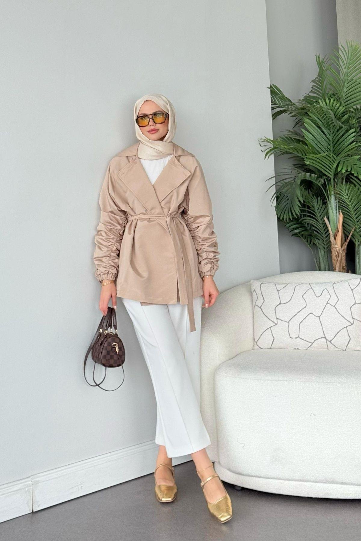 Elenor Ceket Bej, Fiyatları Elenor Ceket Bej - Haza Moda 