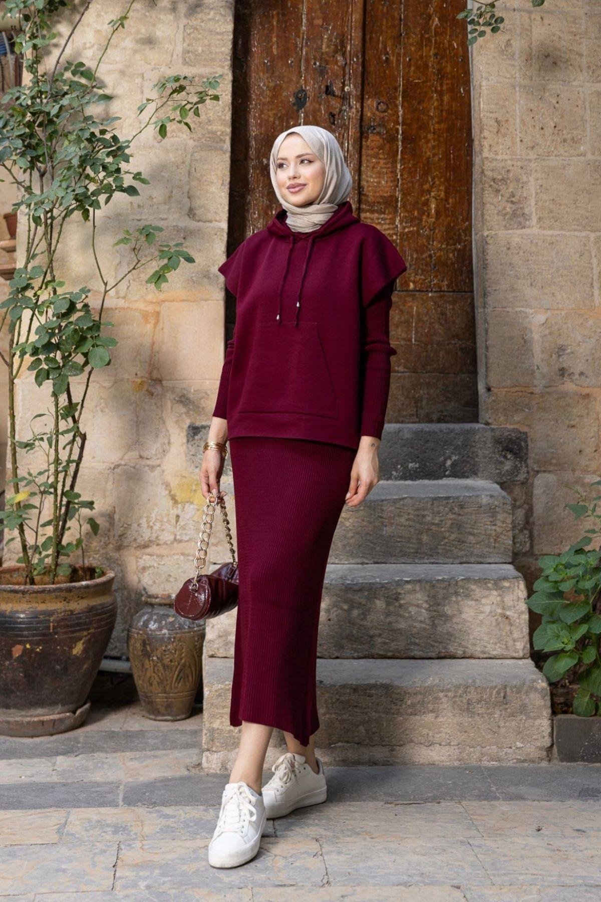 Elf Croplu Elbise Bordo, Fiyatları Elf Croplu Elbise Bordo- Haza Moda