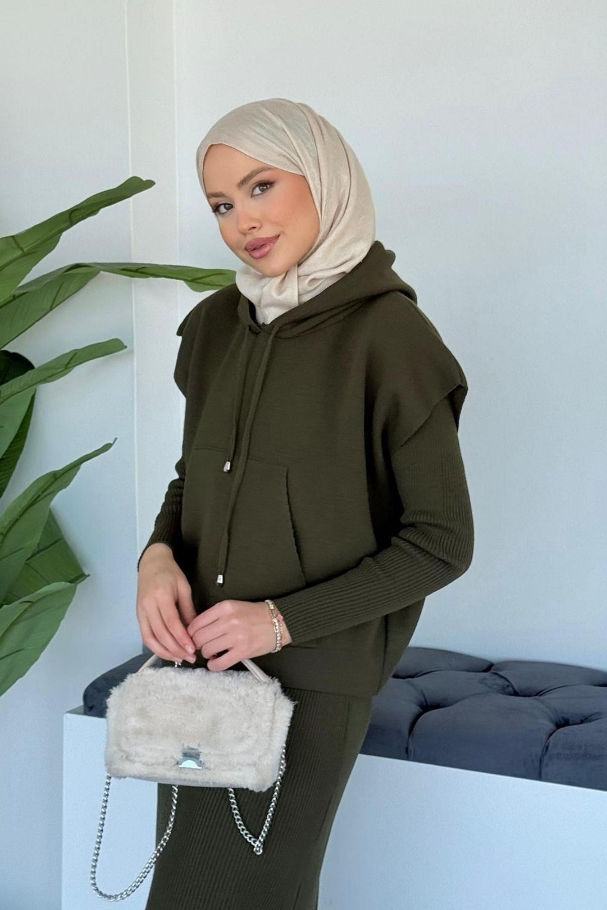 Elf Croplu Elbise Haki, Fiyatları Elf Croplu Elbise Haki- Haza Moda