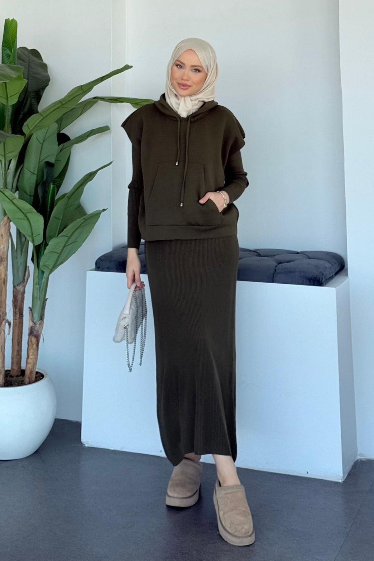 Elf Croplu Elbise Haki, Fiyatları Elf Croplu Elbise Haki- Haza Moda