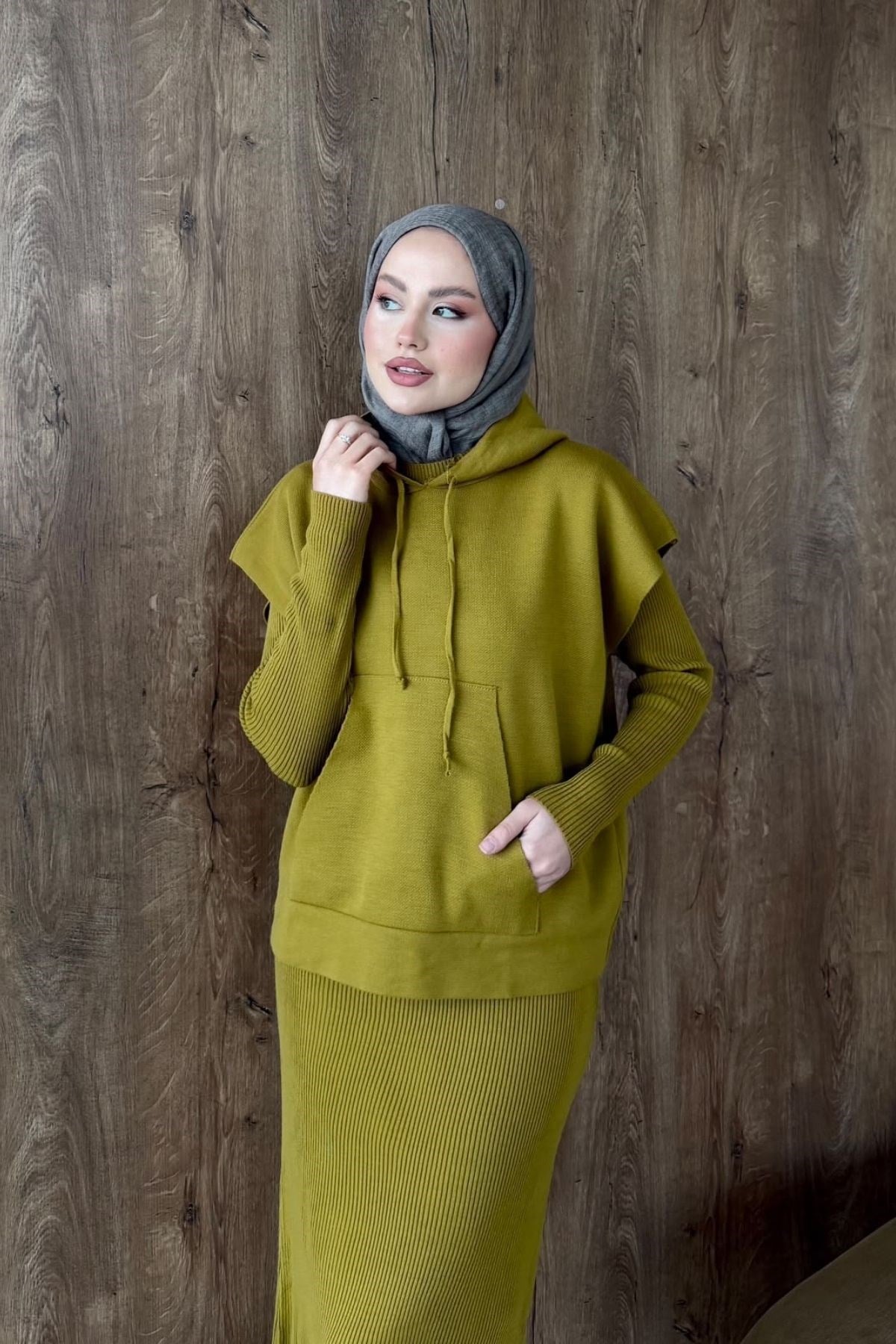 Elf Croplu Elbise Hardal, Fiyatları Elf Croplu Elbise Hardal– Haza Moda | Tesettür Giyim