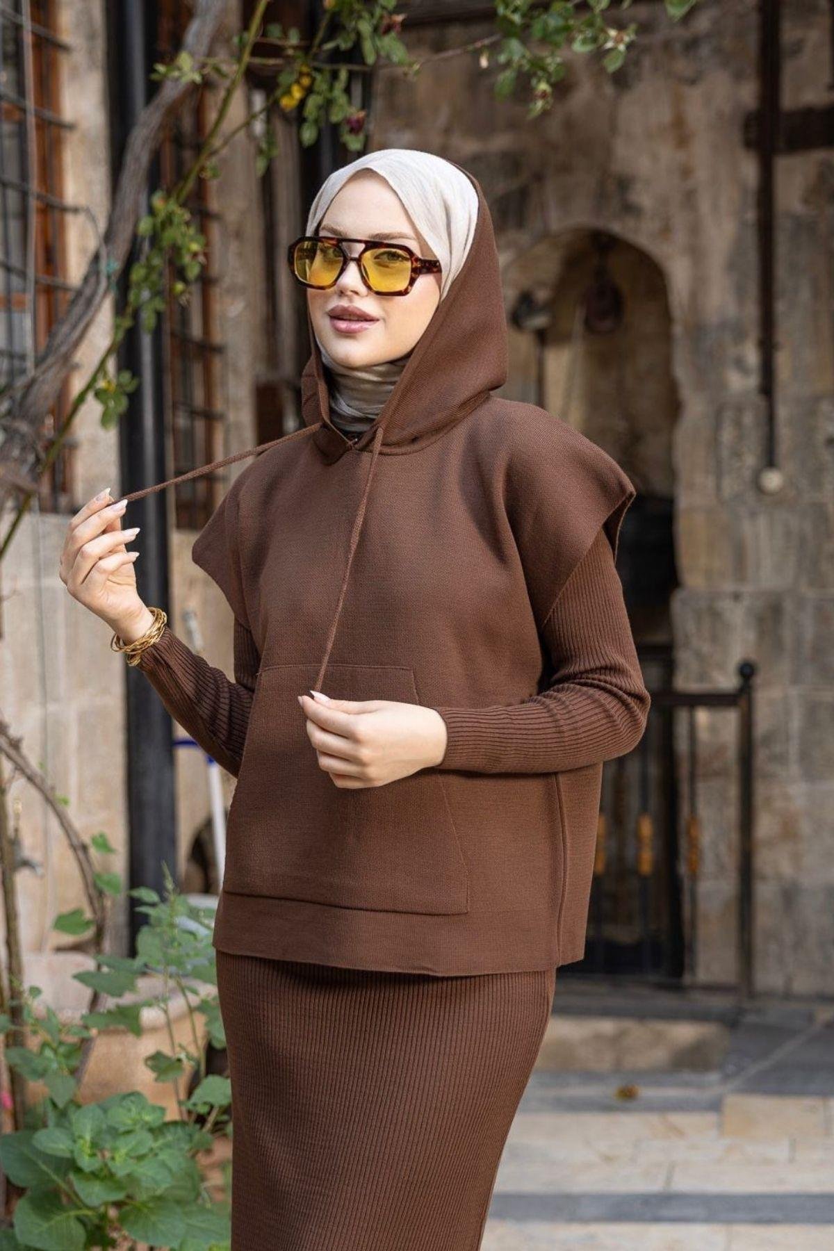 Elf Croplu Elbise Kahve, Fiyatları Elf Croplu Elbise Kahve- Haza Moda