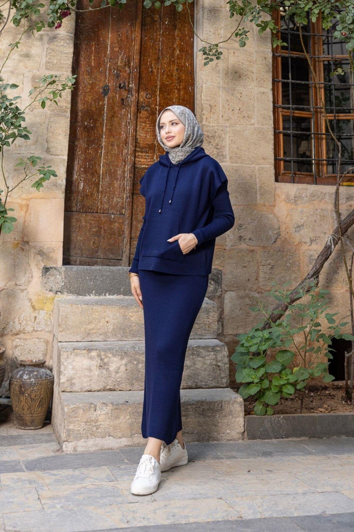 Elf Croplu Elbise Lacivert, Fiyatları Elf Croplu Elbise Lacivert- Haza Moda