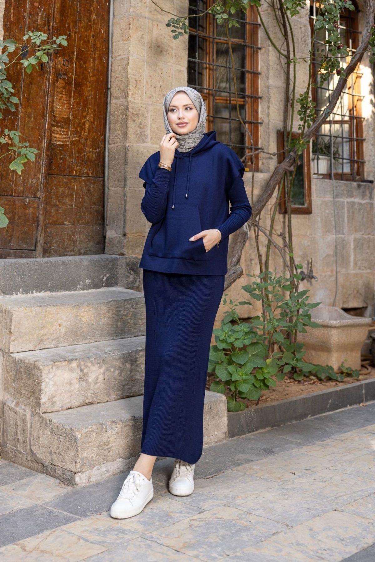 Elf Croplu Elbise Lacivert, Fiyatları Elf Croplu Elbise Lacivert- Haza Moda