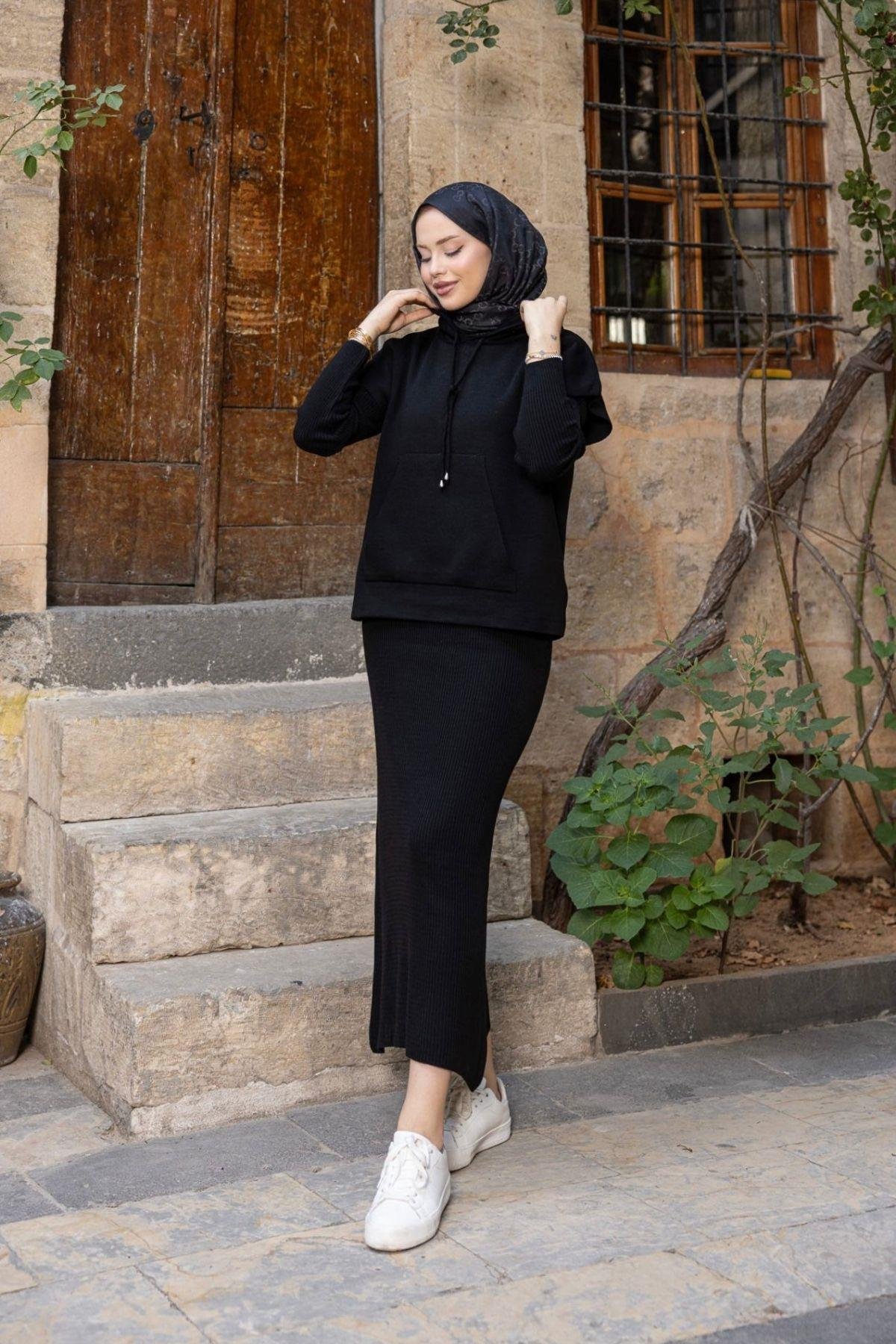 Elf Croplu Elbise Siyah, Fiyatları Elf Croplu Elbise Siyah- Haza Moda