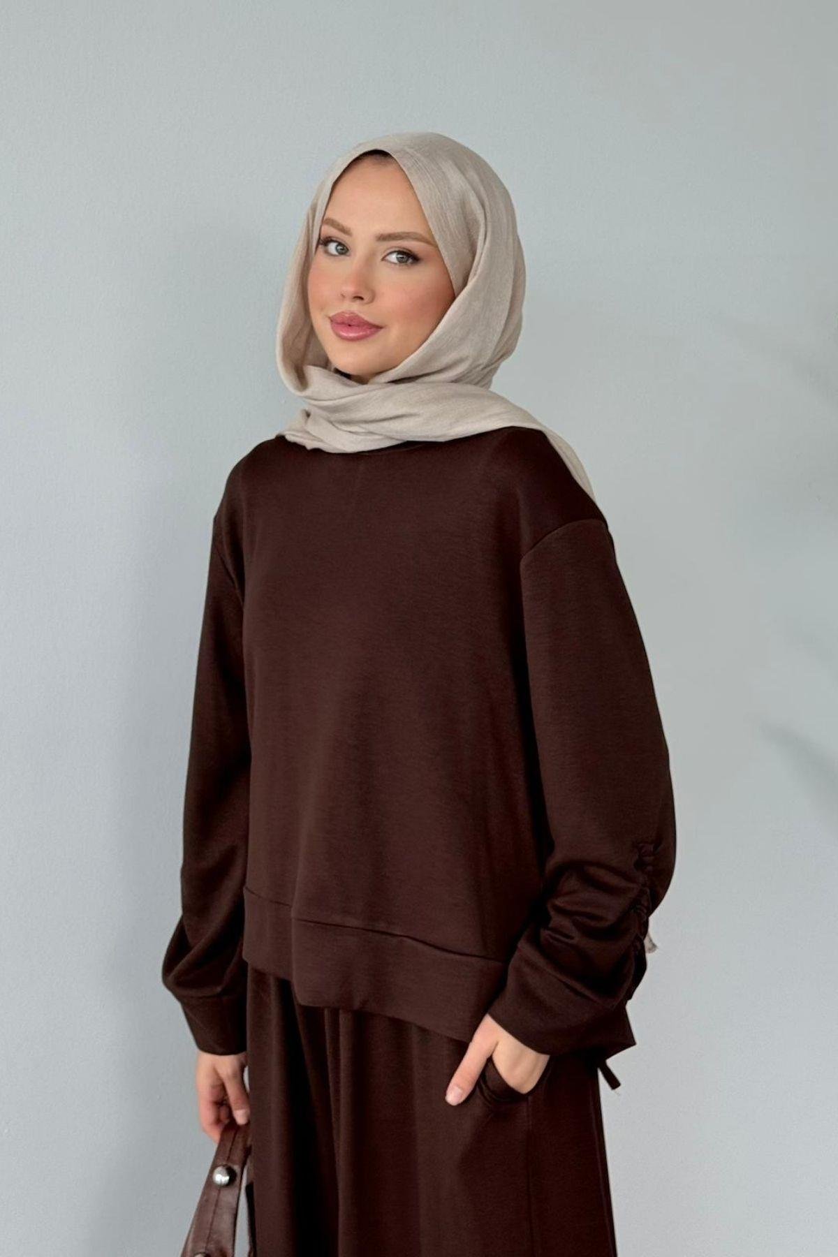 Elvador Pamuklu Takım Acıkahve, Fiyatları Elvador Pamuklu Takım Acıkahve- Haza Moda 