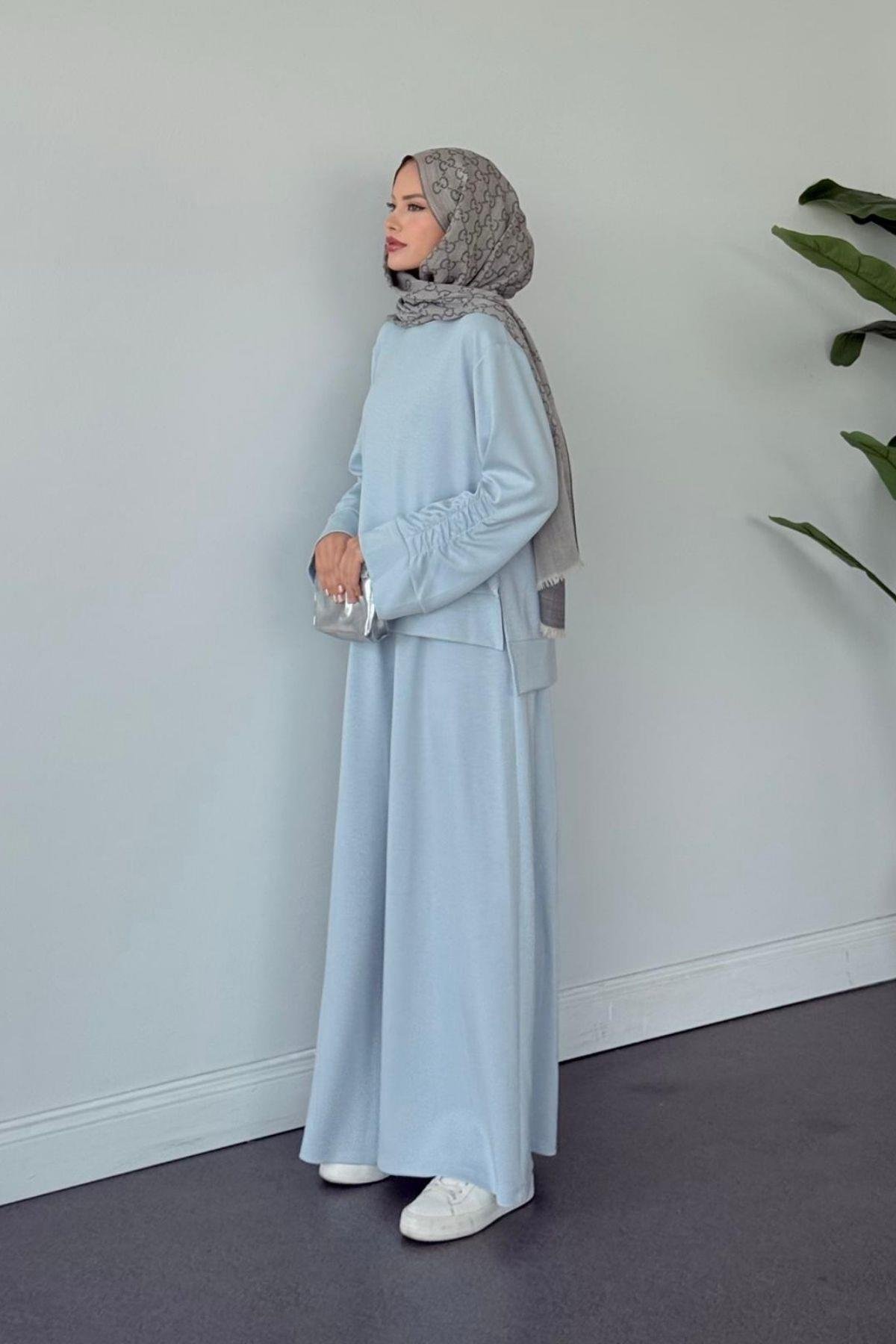 Elvador Pamuklu Takım Bebe Mavi, Fiyatları Elvador Pamuklu Takım Bebe Mavi- Haza Moda 