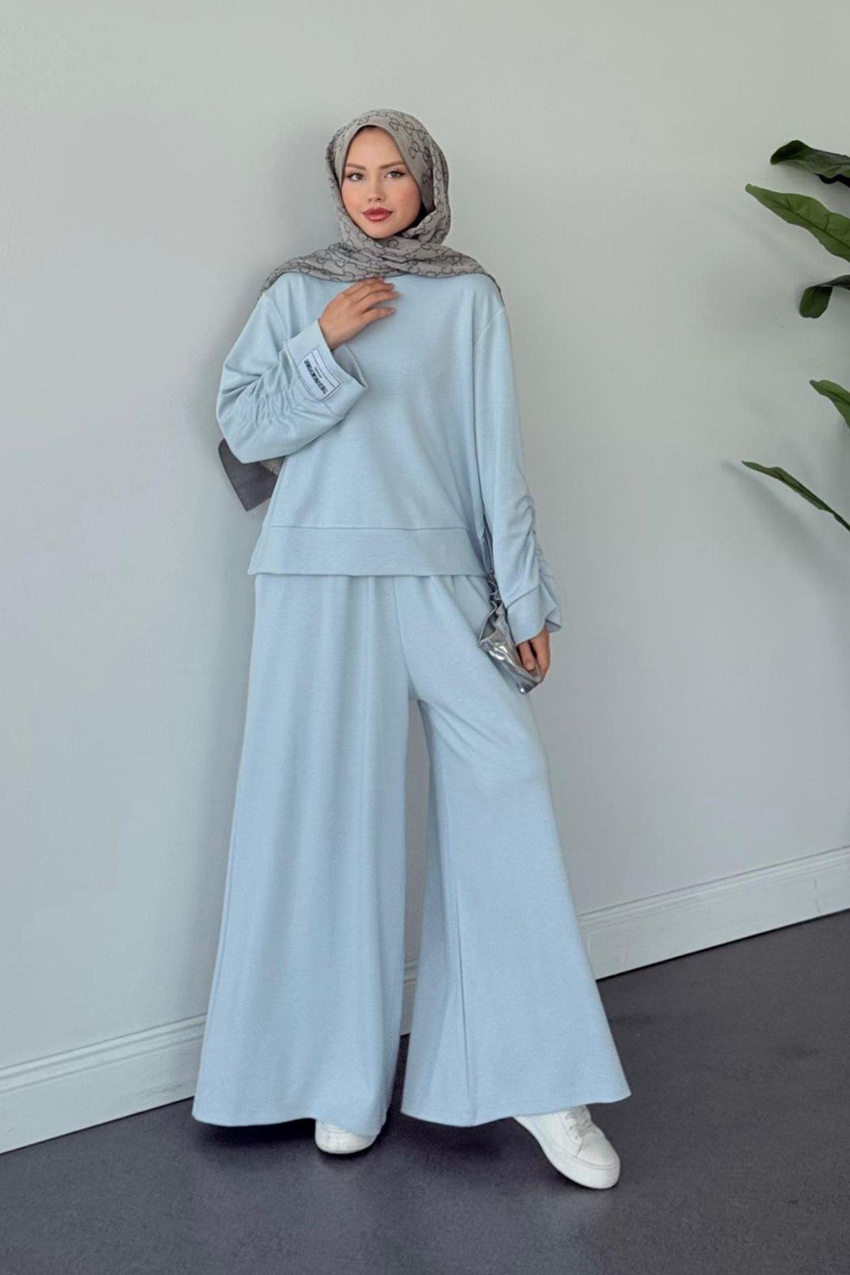 Elvador Pamuklu Takım Bebe Mavi, Fiyatları Elvador Pamuklu Takım Bebe Mavi- Haza Moda 