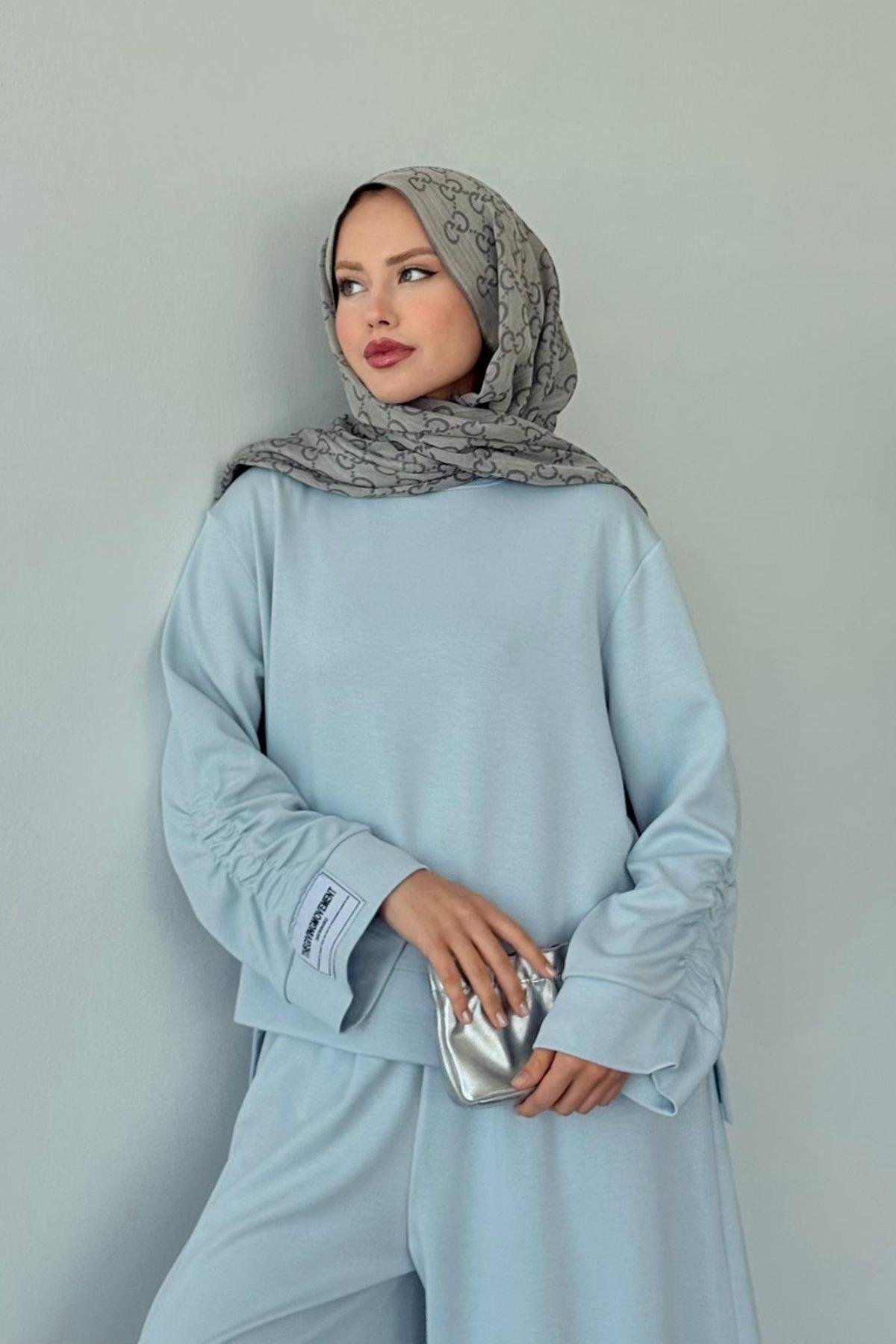 Elvador Pamuklu Takım Bebe Mavi, Fiyatları Elvador Pamuklu Takım Bebe Mavi- Haza Moda 