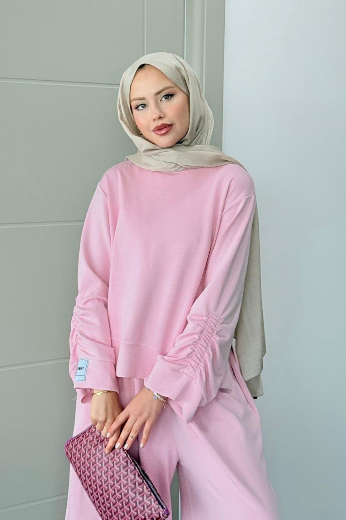 Elvador Pamuklu Takım Pembe, Fiyatları Elvador Pamuklu Takım Pembe- Haza Moda 