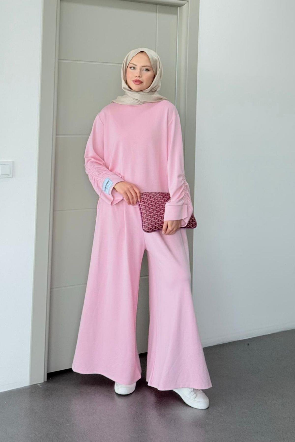 Elvador Pamuklu Takım Pembe, Fiyatları Elvador Pamuklu Takım Pembe- Haza Moda 