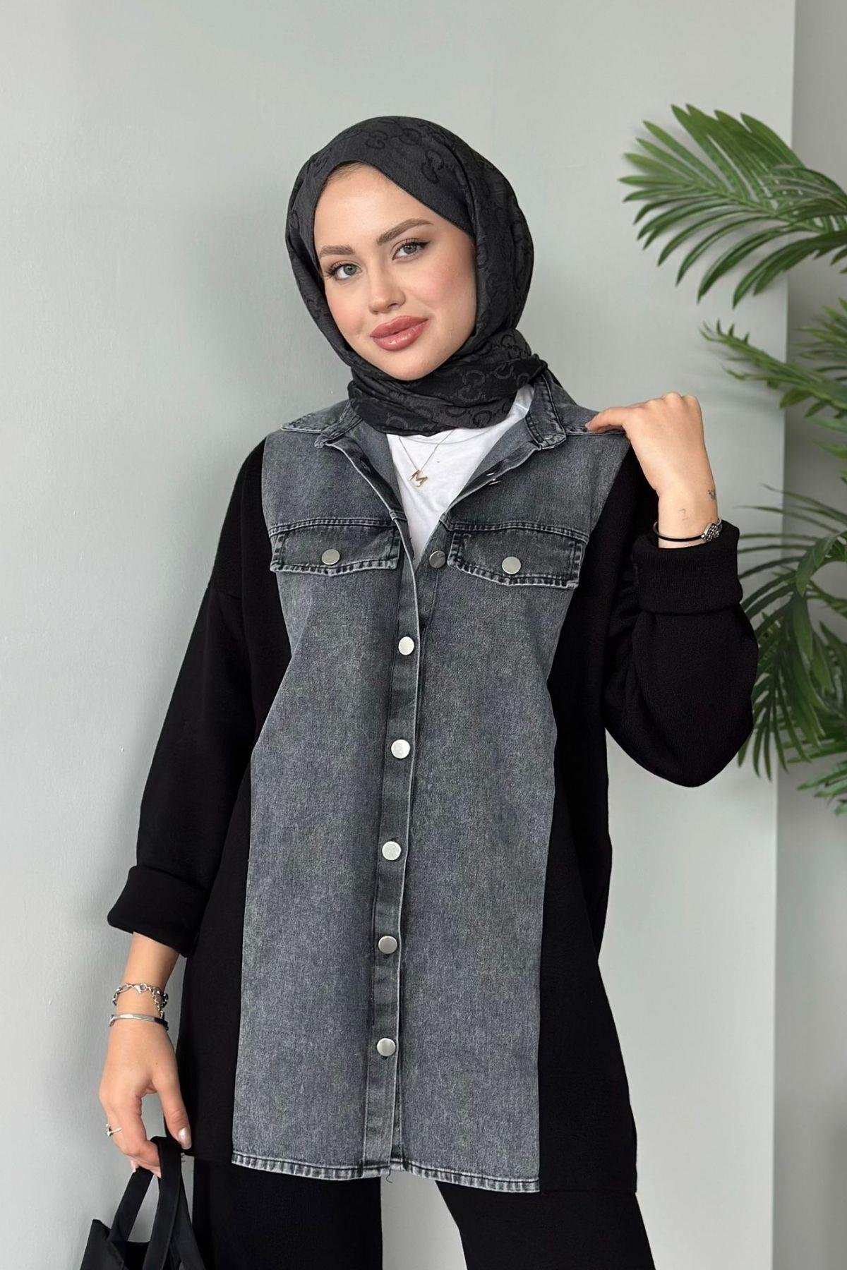 Emily Kotlu Triko Takım Siyah, Fiyatları 