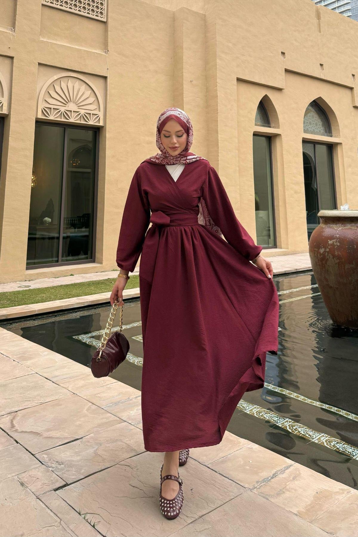 Emmar Etekli Takım Bordo, Fiyatları Emmar Etekli Takım Bordo- Haza Moda 