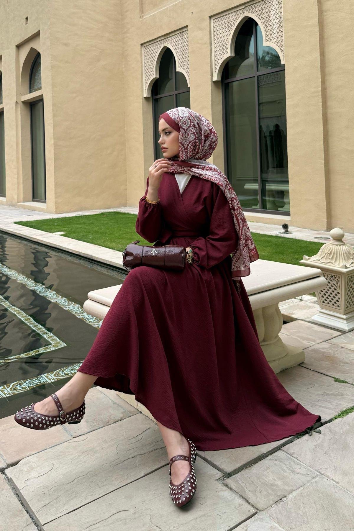 Emmar Etekli Takım Bordo, Fiyatları Emmar Etekli Takım Bordo- Haza Moda 