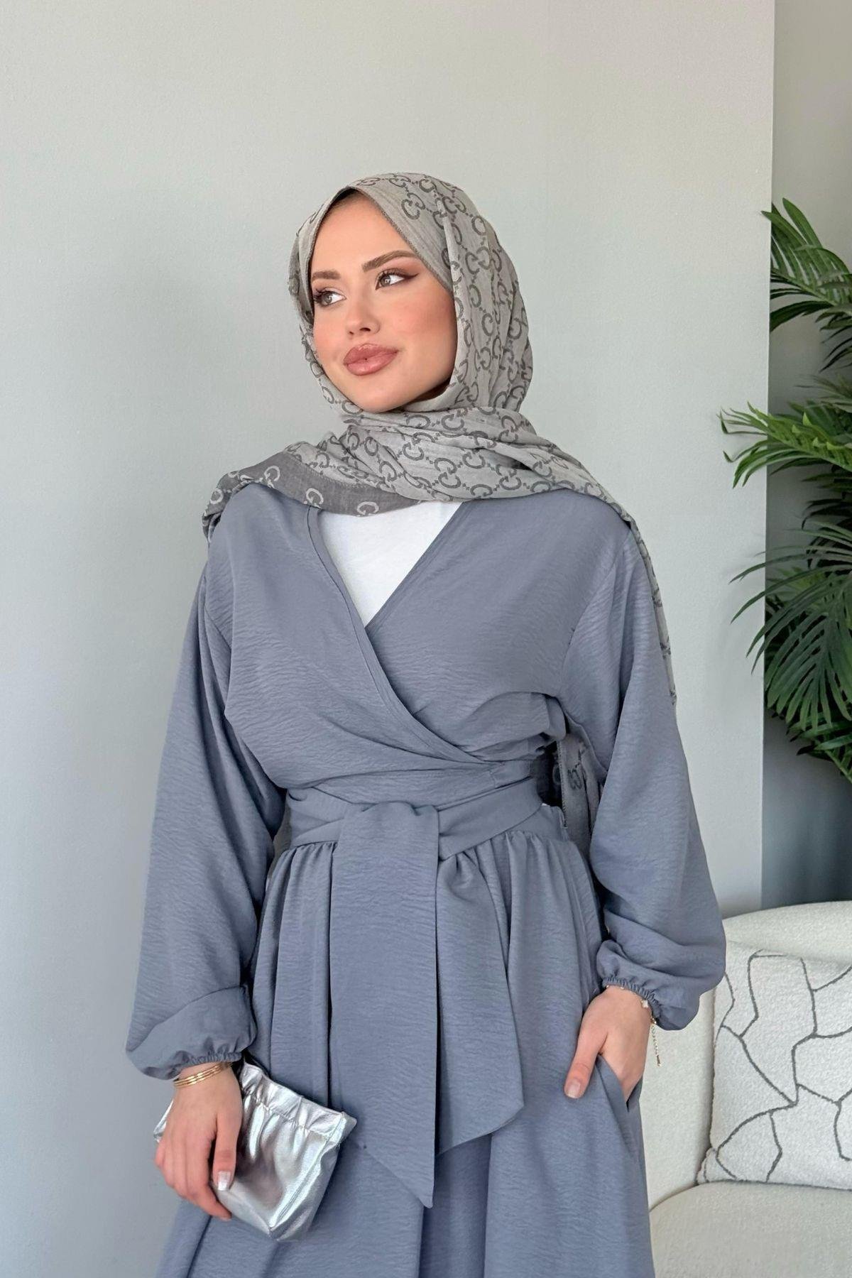 Emmar Etekli Takım Gri, Fiyatları Emmar Etekli Takım gri- Haza Moda 