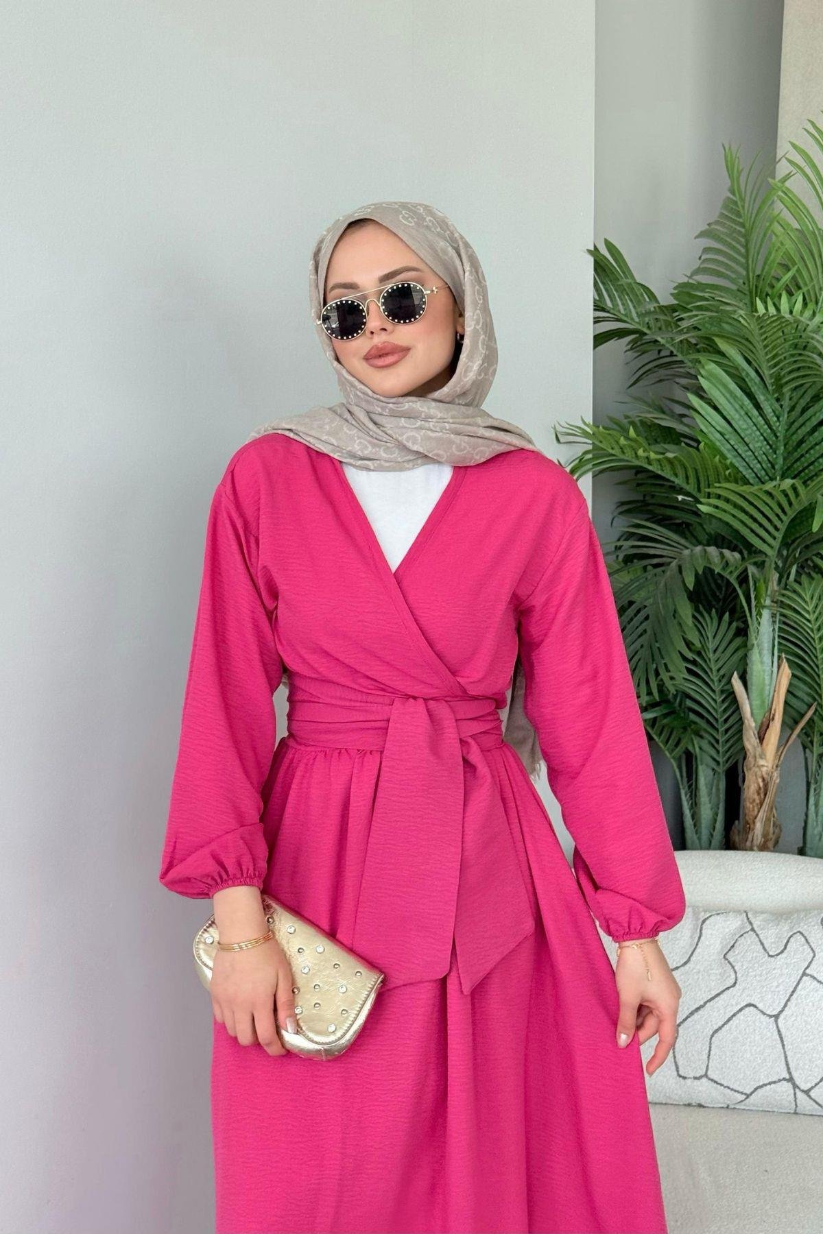 Emmar Etekli Takım Pembe, Fiyatları Emmar Etekli Takım Pembe - Haza Moda 