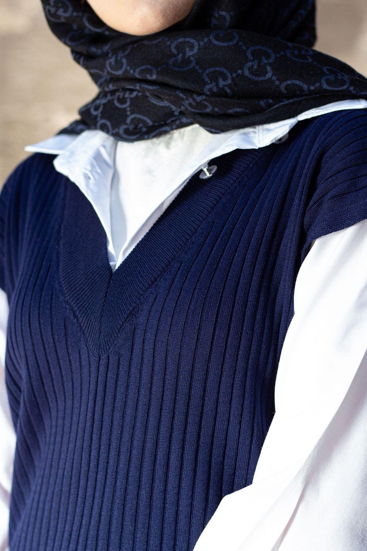 Ermes Gömlek Detaylı Elbise Lacivert, Fiyatları Ermes Gömlek Detaylı Elbise Lacivert- Haza Moda