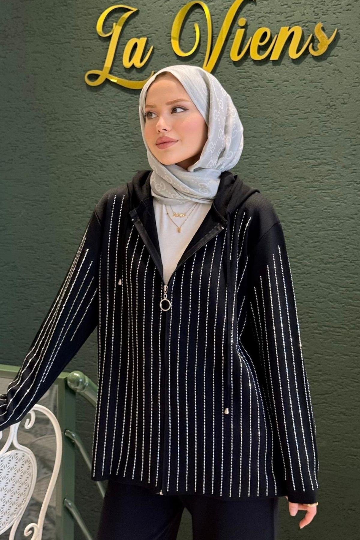 Eros Taşlı Pantolonu Takım Siyah, Fiyatları Eros Taşlı Pantolonu Takım Siyah- Haza Moda 