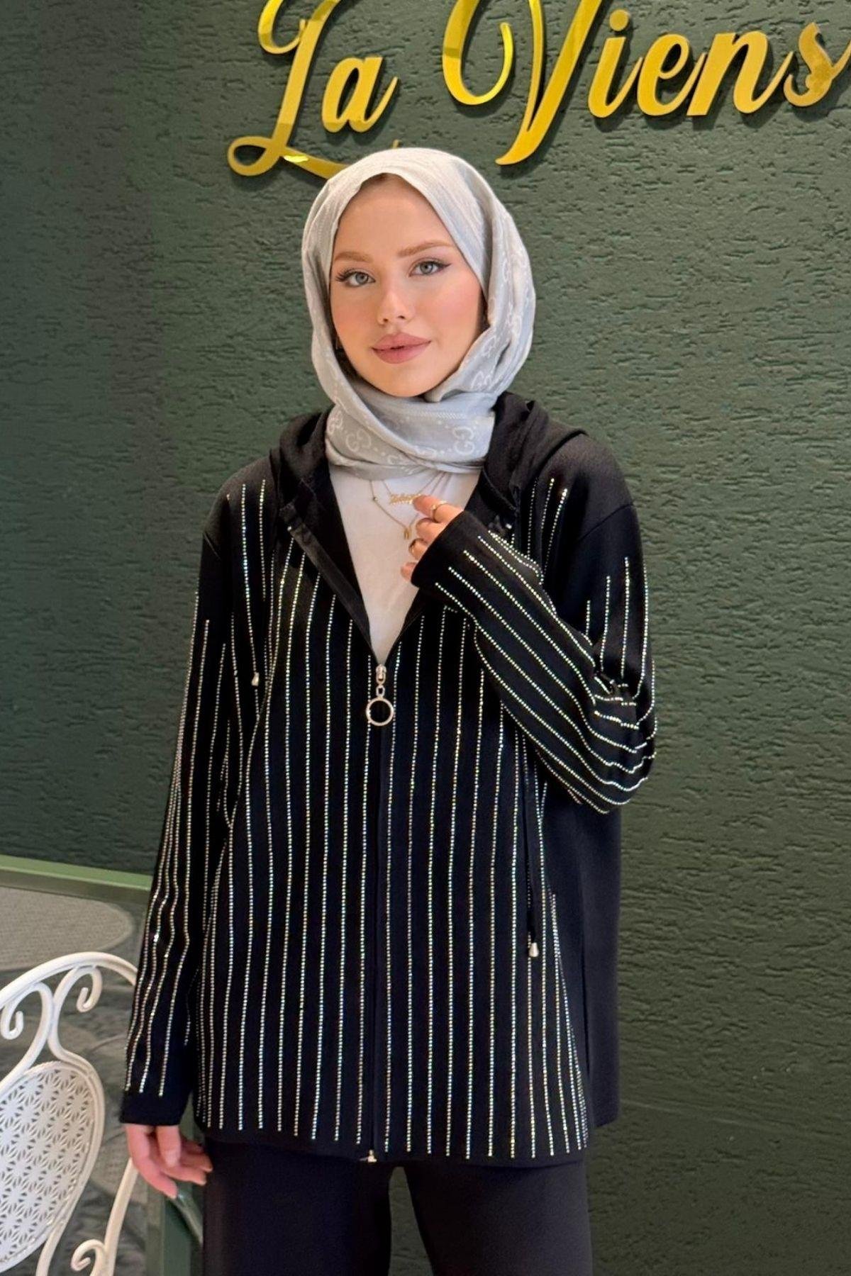 Eros Taşlı Pantolonu Takım Siyah, Fiyatları Eros Taşlı Pantolonu Takım Siyah- Haza Moda 