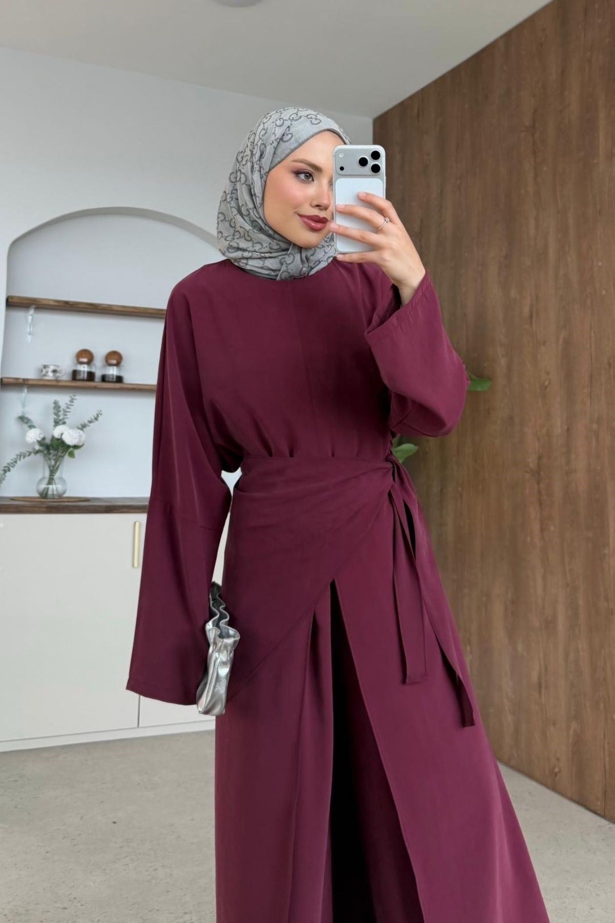 Eslem Tensel Üçlü Takım Mürdüm, Fiyatları 